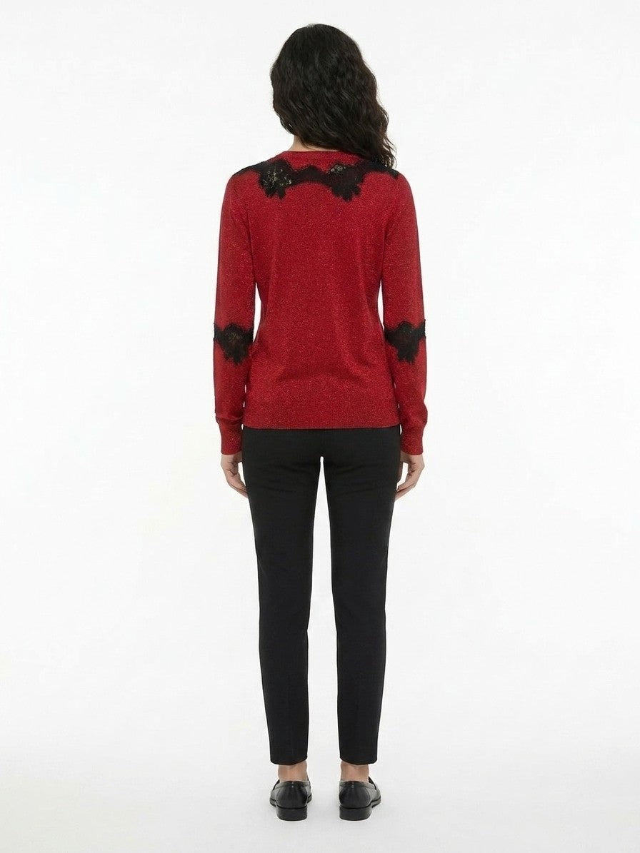 Dolce & Gabbana Roter Baumwoll-Cardigan