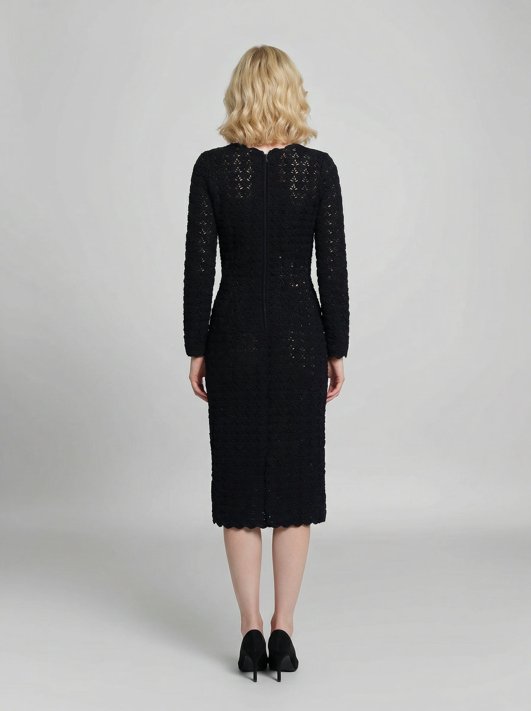 Dolce & Gabbana Schwarzes Kaschmir-Freizeitkleid