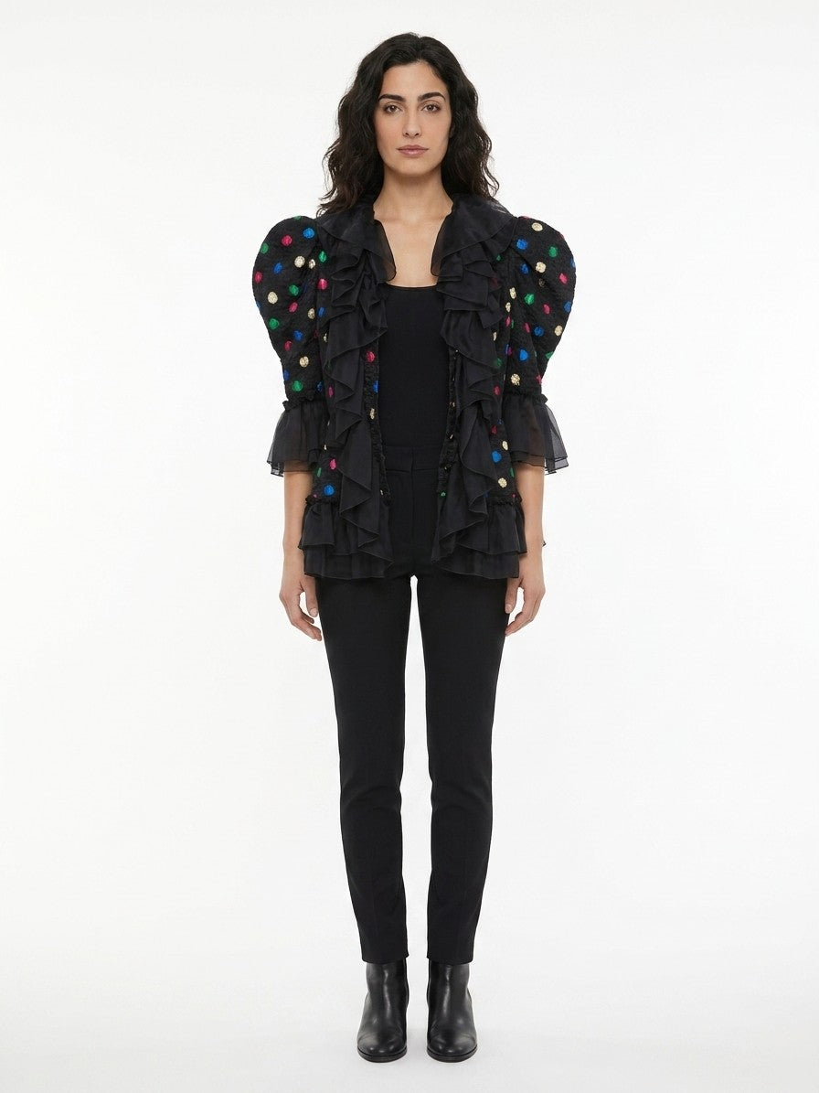Dolce & Gabbana Bikerjacke aus mehrfarbigem Acetat