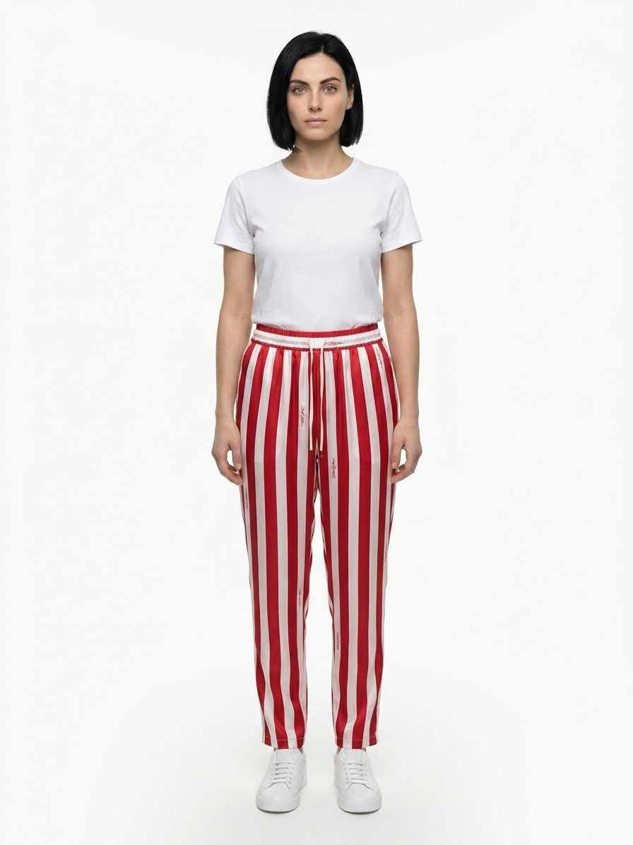 Dolce & Gabbana Multicolor Silk Casual Pants