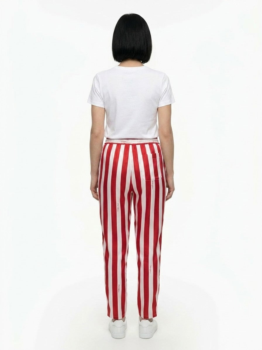 Dolce & Gabbana Multicolor Silk Casual Pants