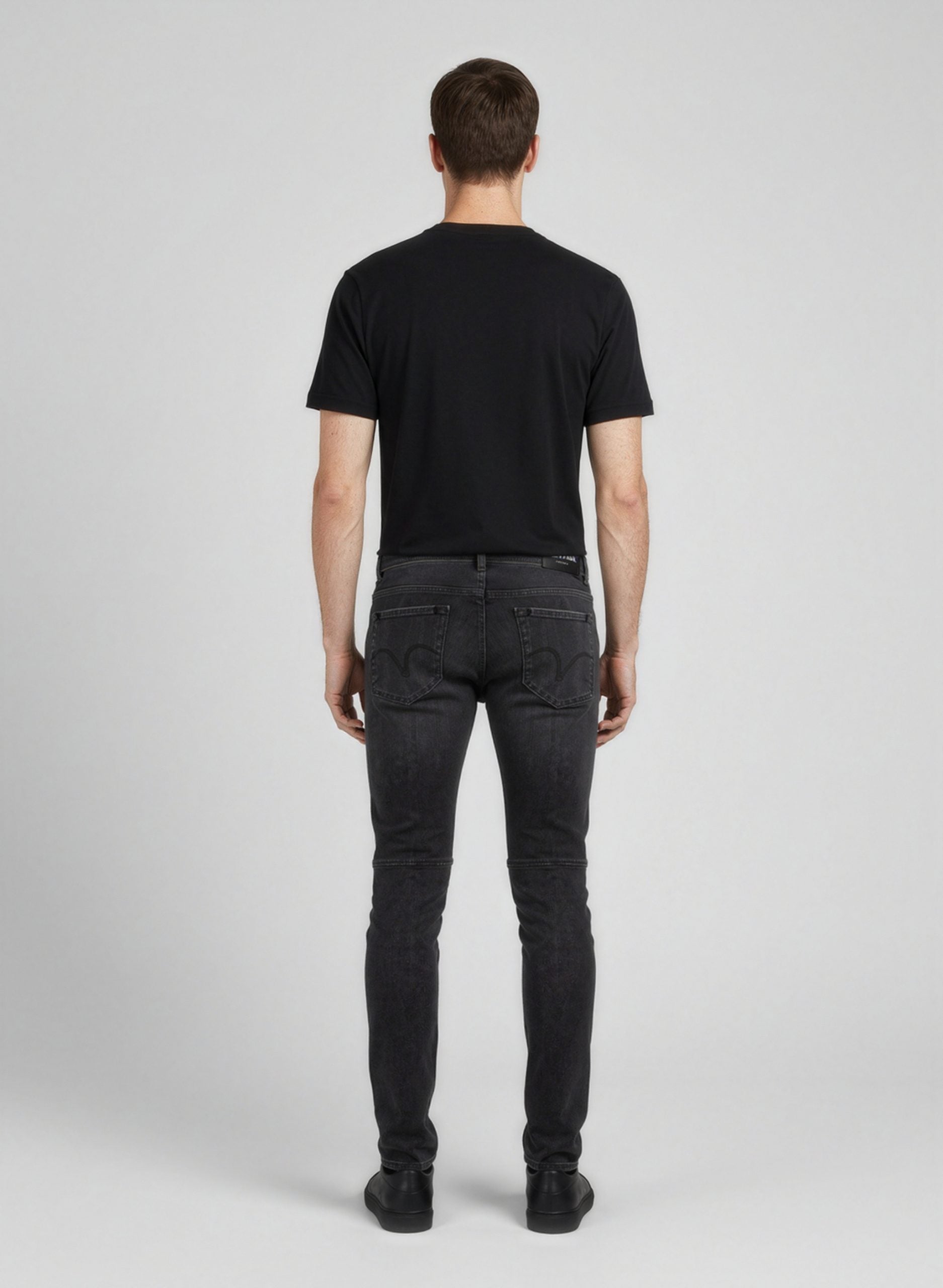 Balmain Schwarze Baumwoll-Jeans im Slim Fit