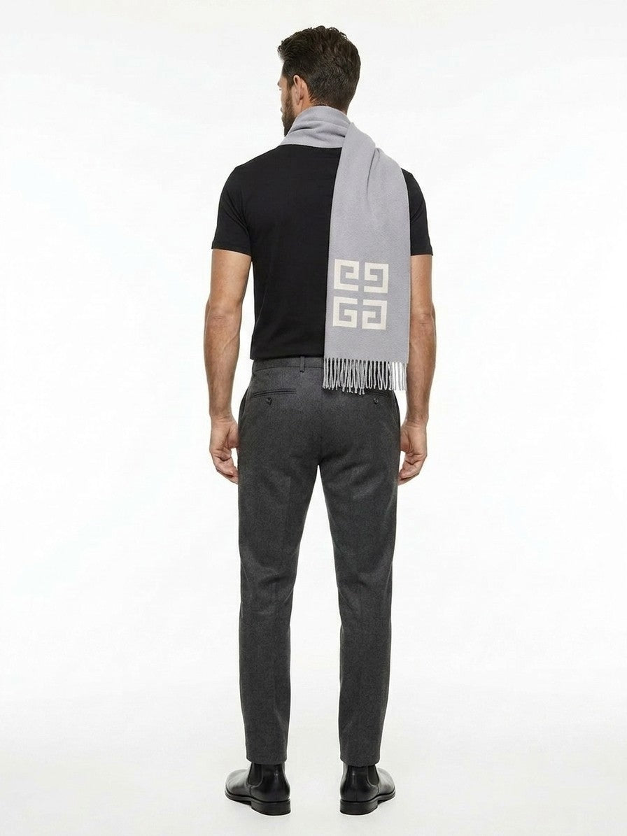 Givenchy Zweifarbiger Schal aus reiner Schurwolle