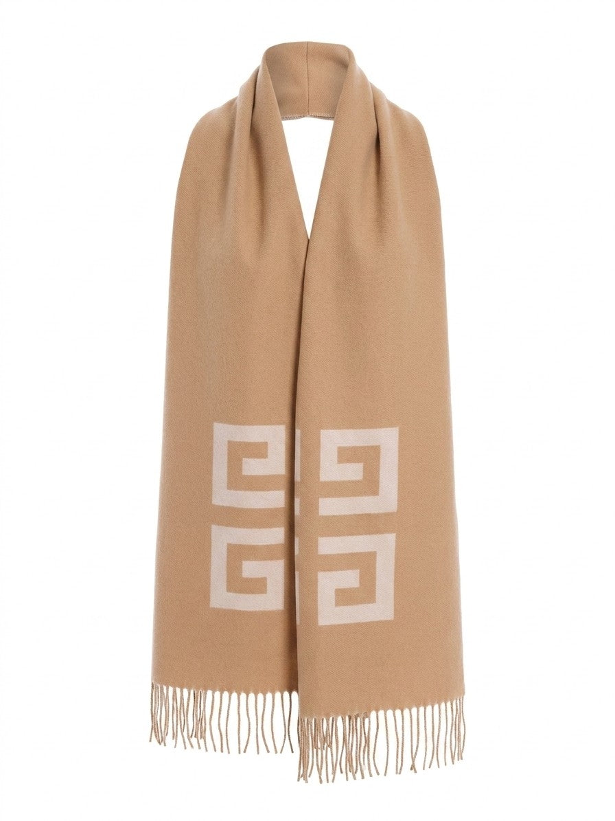 Givenchy Zweifarbiger Schal aus reiner Schurwolle