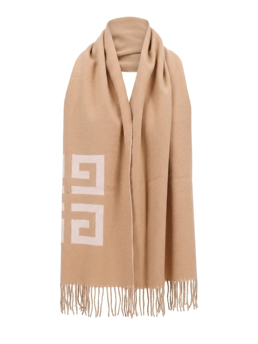 Givenchy Zweifarbiger Schal aus reiner Schurwolle