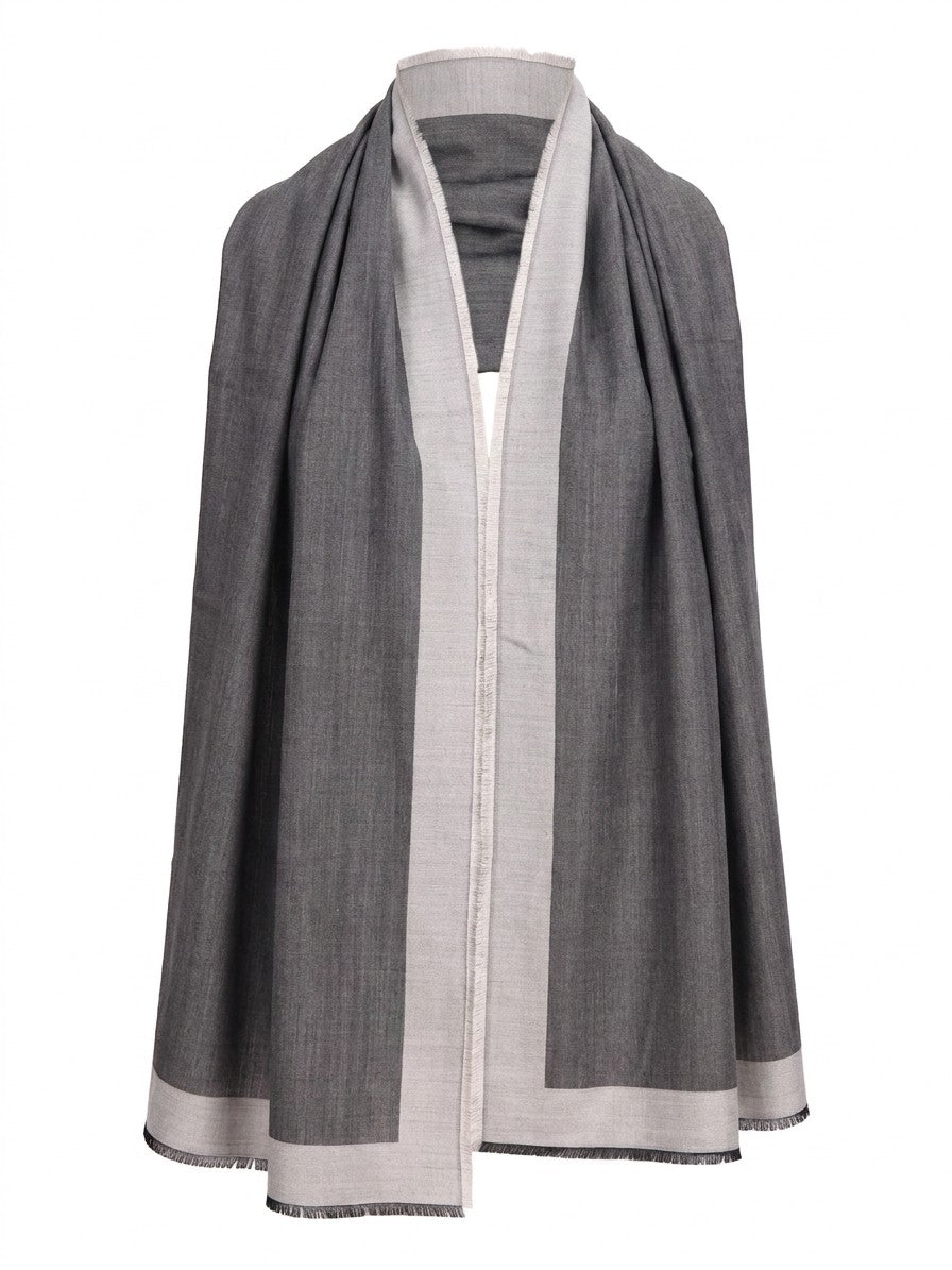 Givenchy Grauer Seidenschal