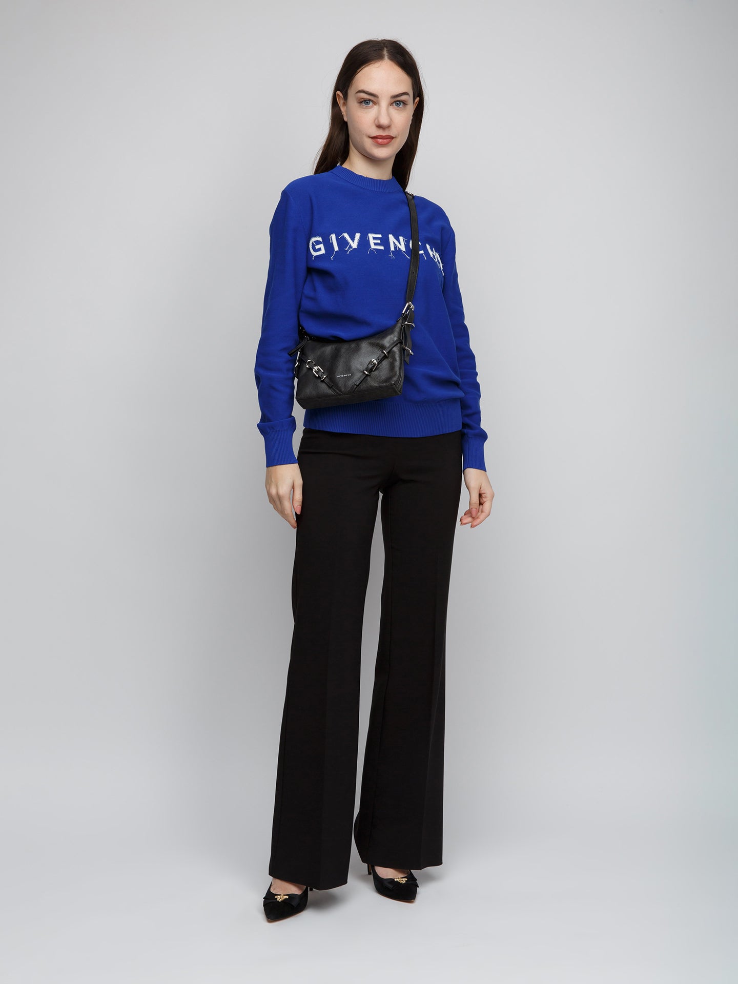 Givenchy Graue Kalbsleder-Handtasche