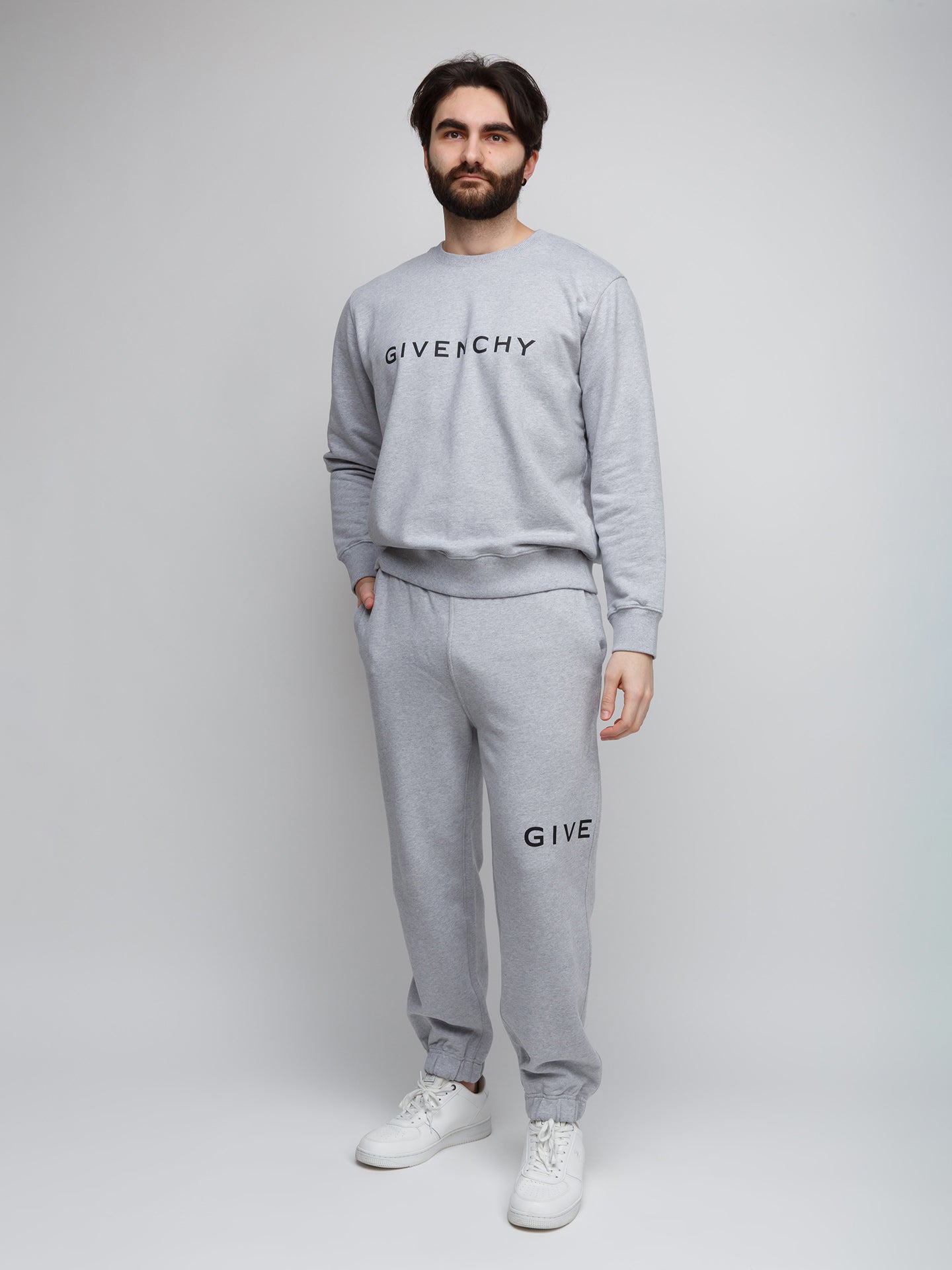 Givenchy Graue Baumwoll-Jogginghose (Sporthose)