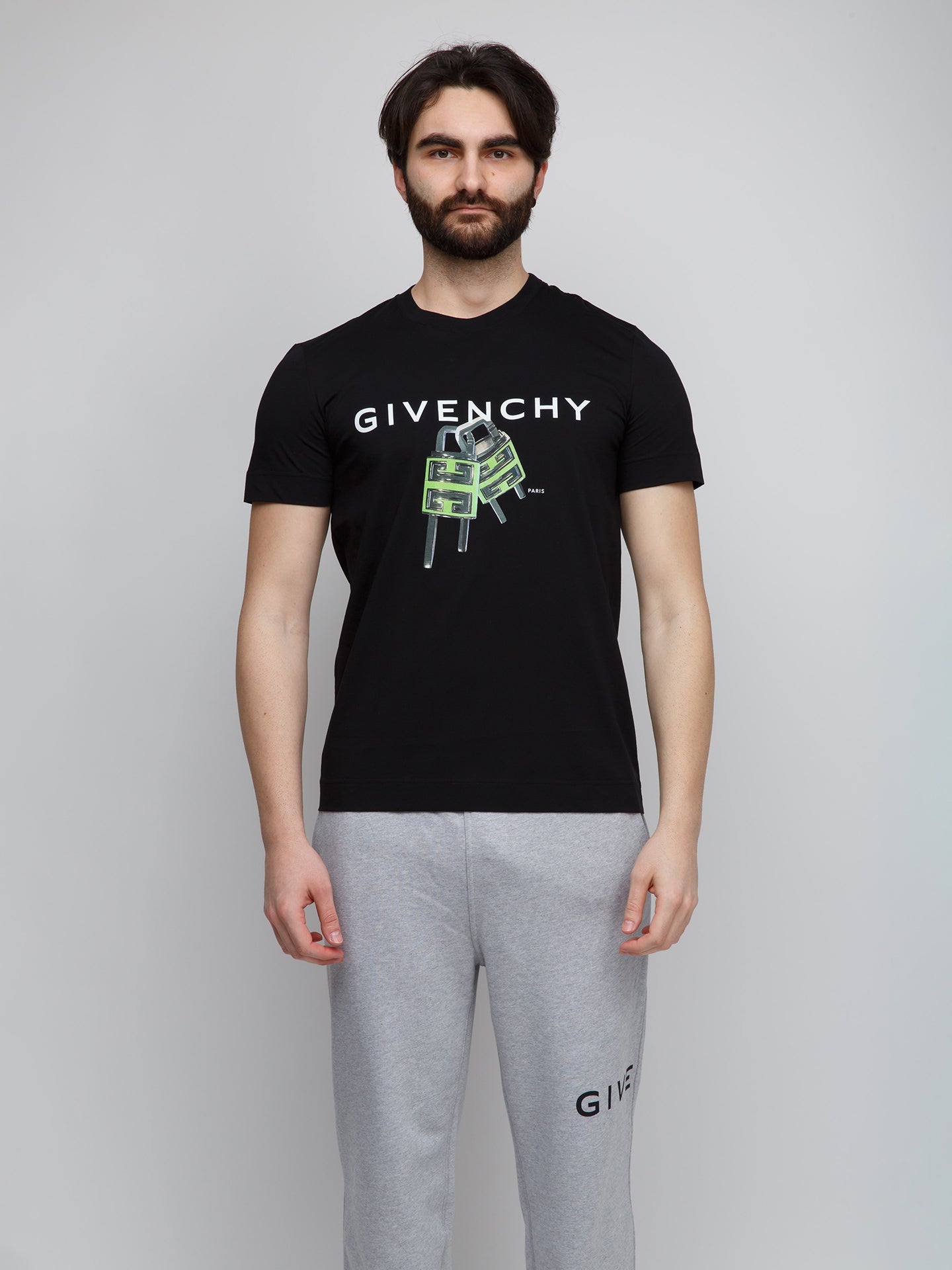 Givenchy Schwarzes Baumwoll-T-Shirt