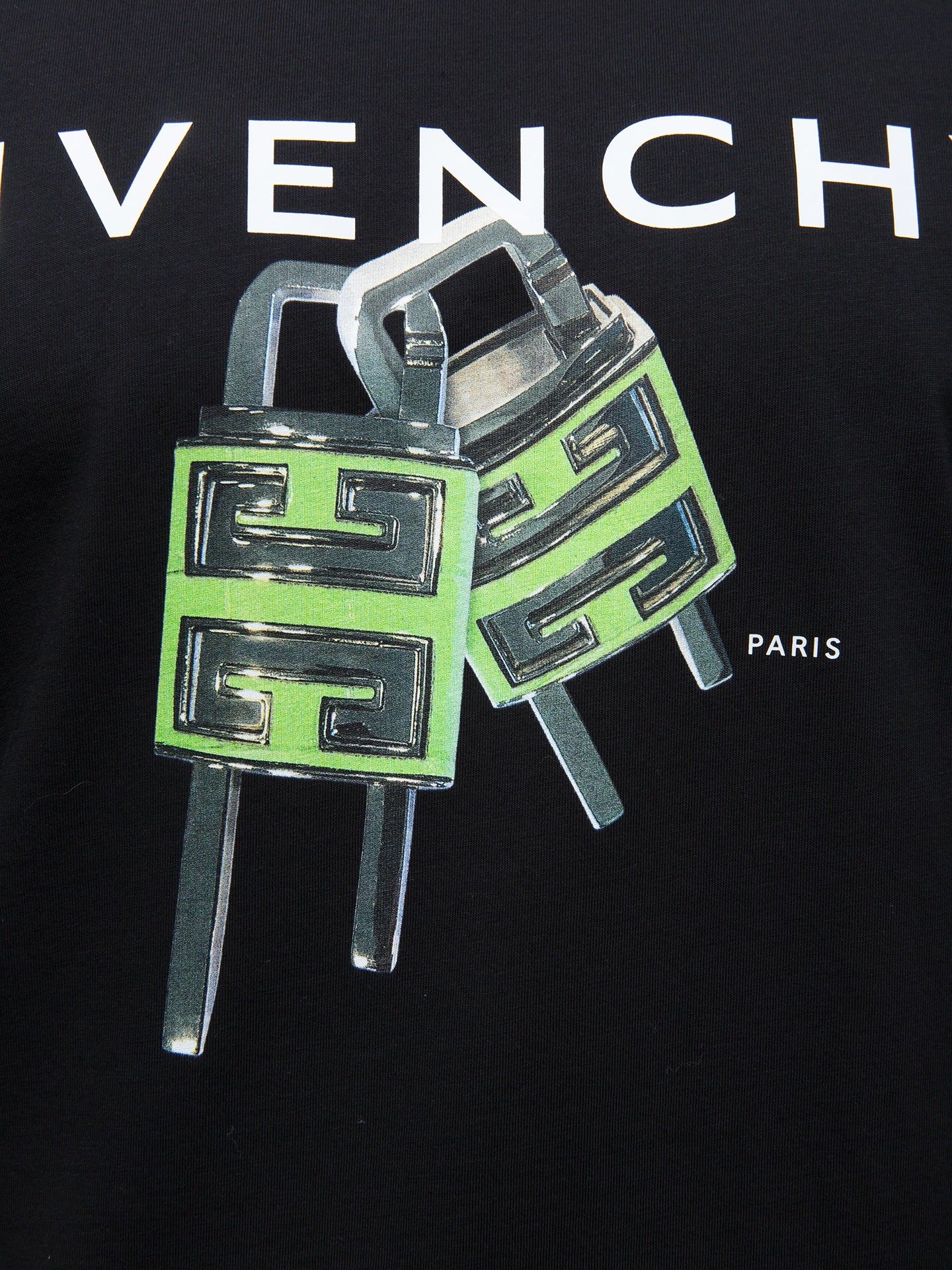 Givenchy Schwarzes Baumwoll-T-Shirt