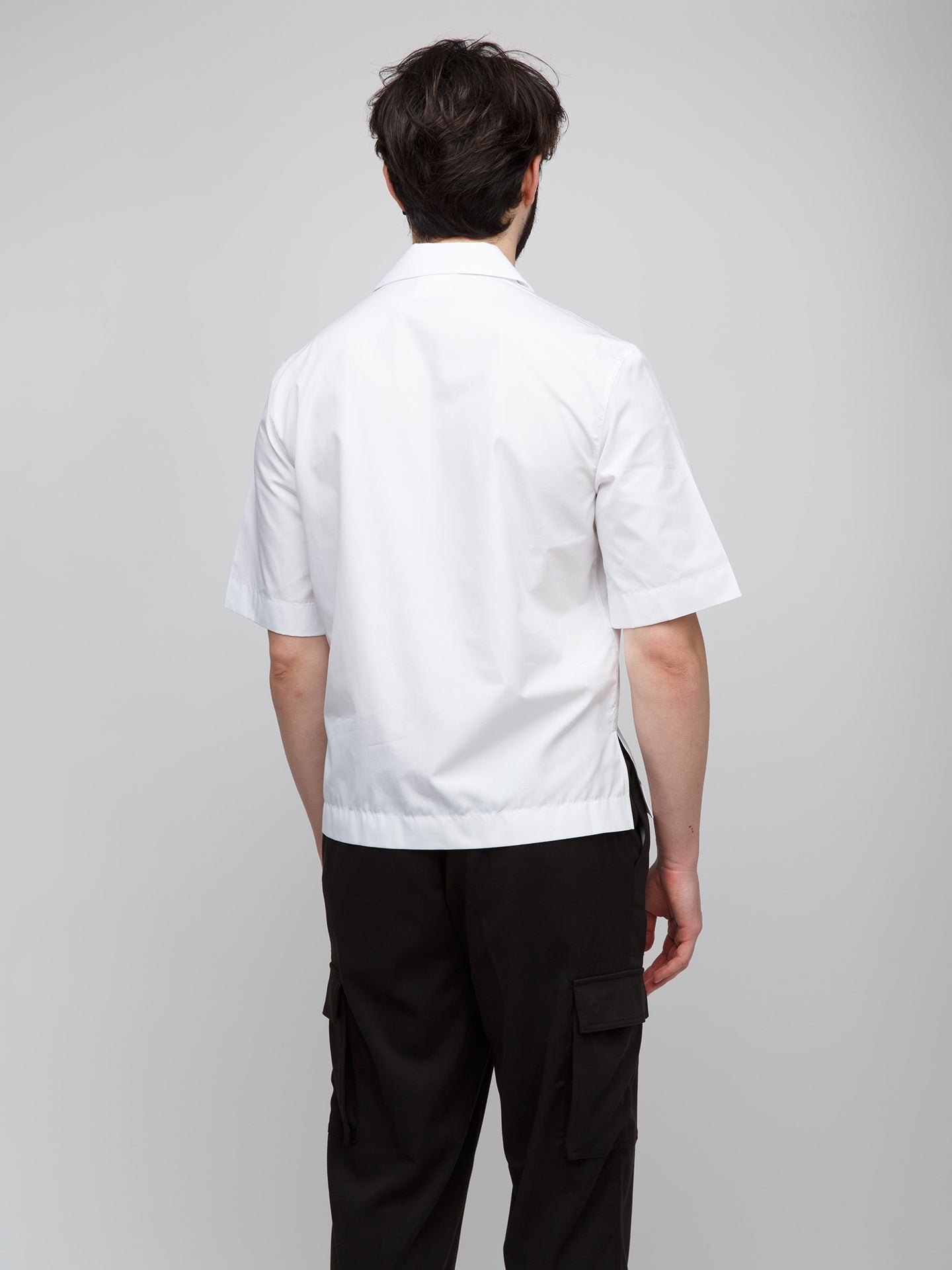 Givenchy Zweifarbige Baumwoll-Kurzarmbluse
