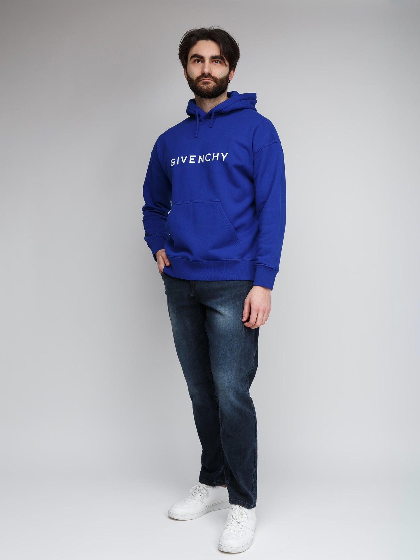 Givenchy Blauer Baumwoll-Hoodie