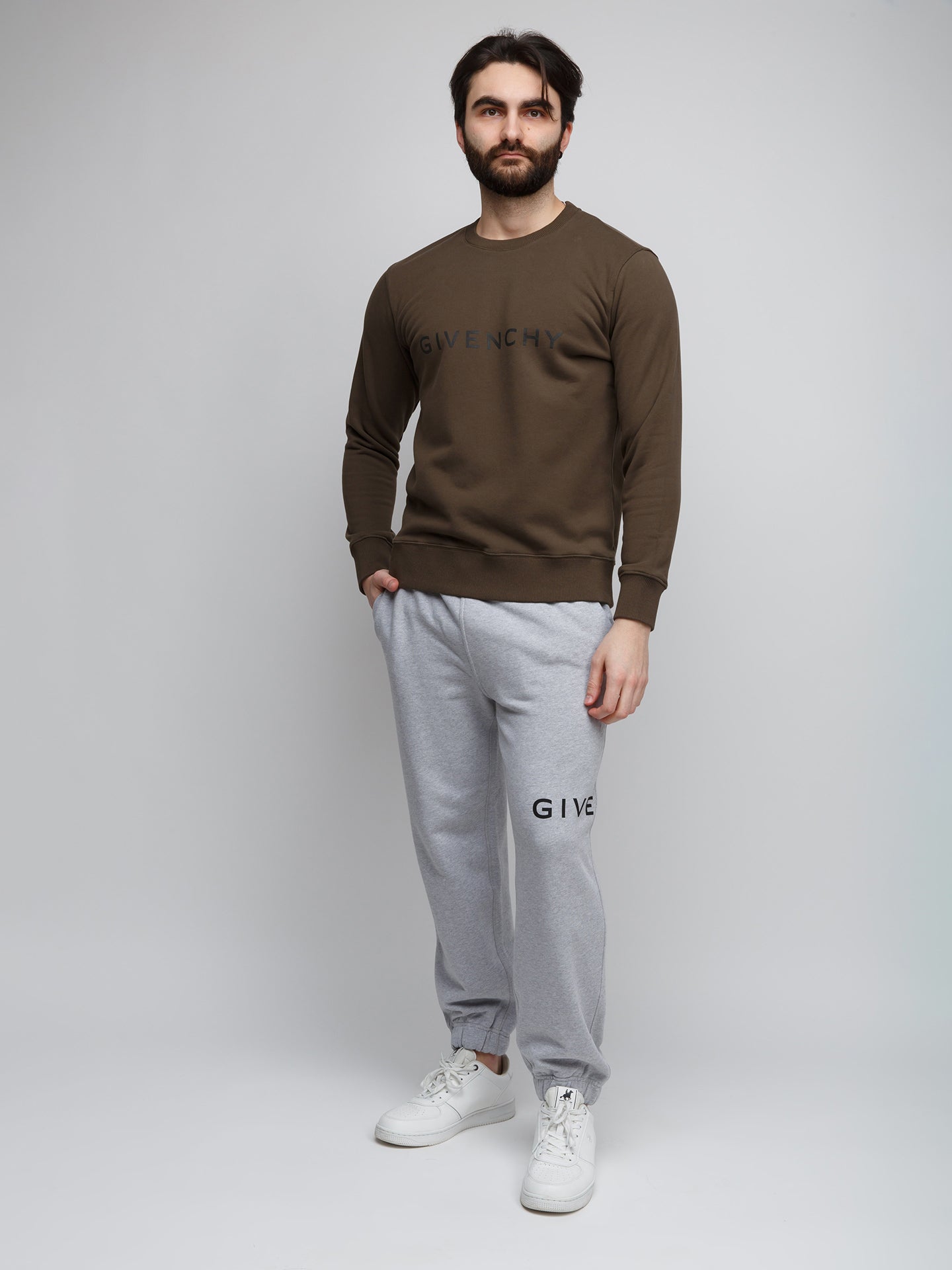 Givenchy Zweifarbiger Baumwollpullover