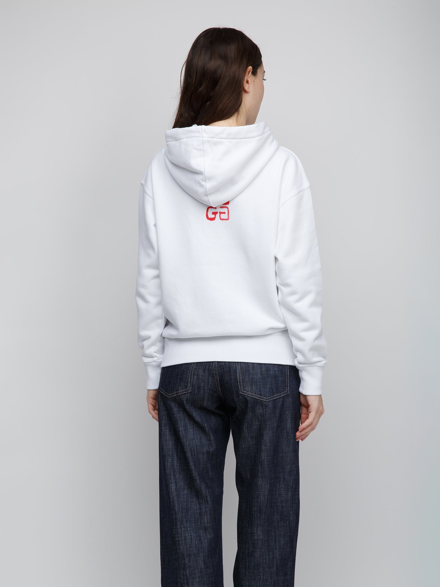 Givenchy Weiße Baumwoll-Kapuzenpullover