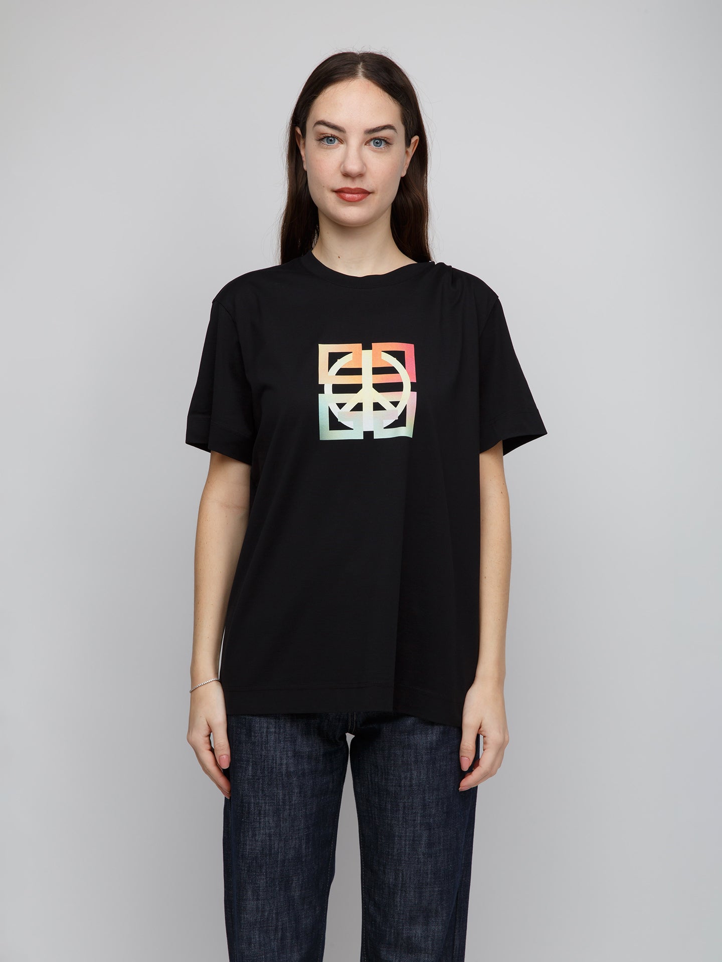 Givenchy Schwarzes Baumwoll-T-Shirt