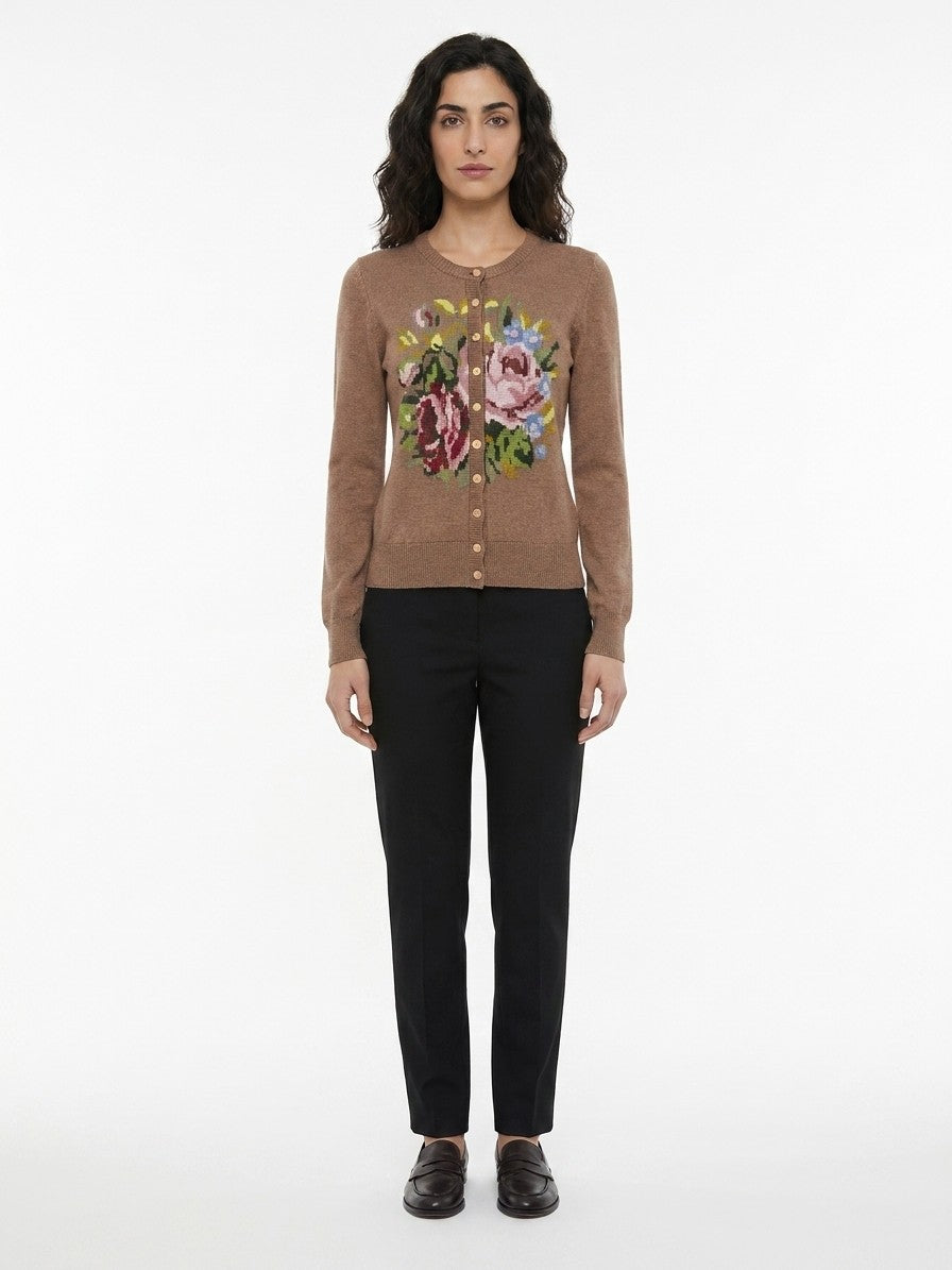 Dolce & Gabbana Mehrfarbige Strickjacke aus Polyamid