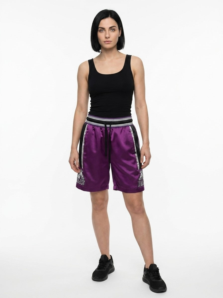 Dolce & Gabbana Lila Polyester-Bermudashorts