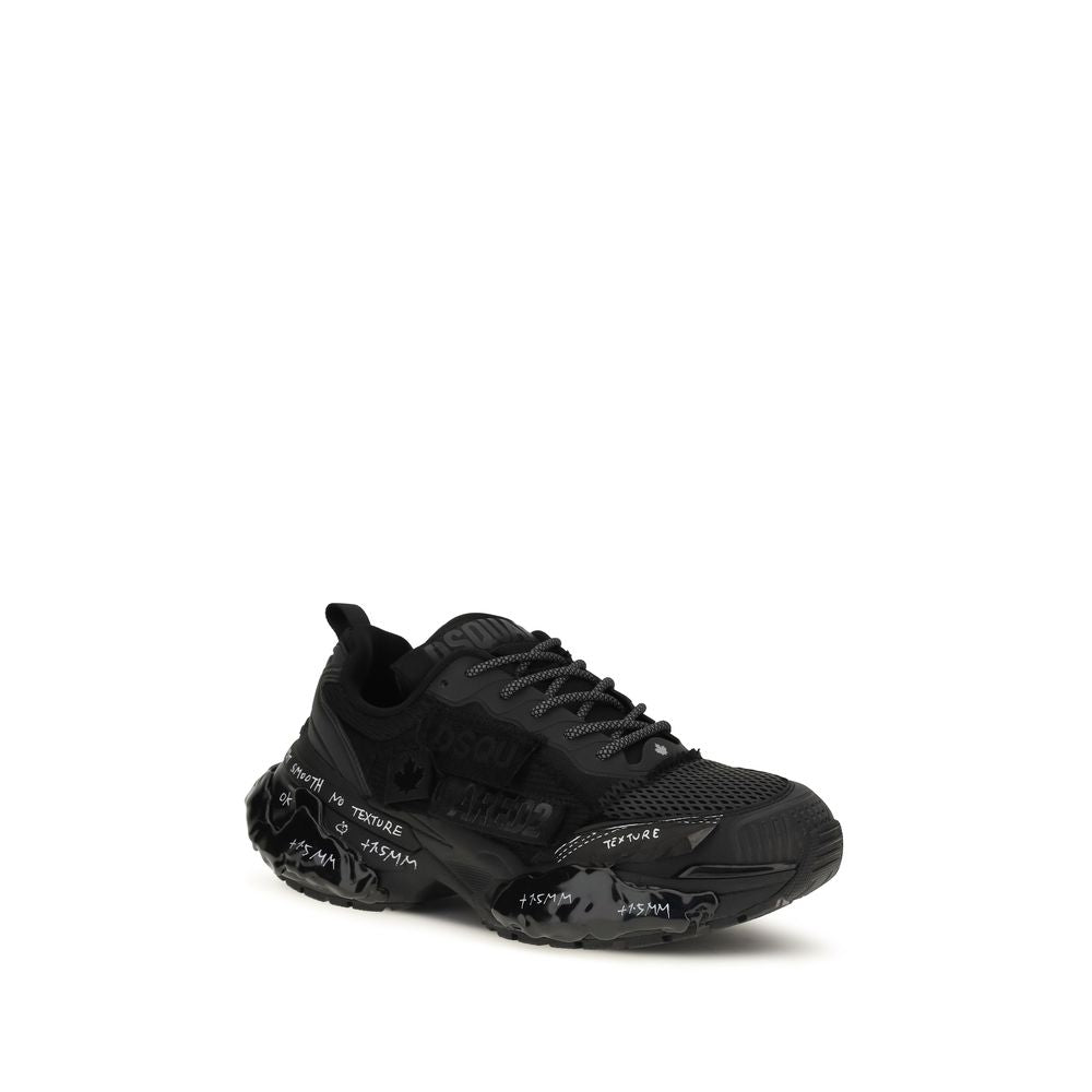 Dsquared² Schwarze Sneaker aus Polyester für sportliche Looks
