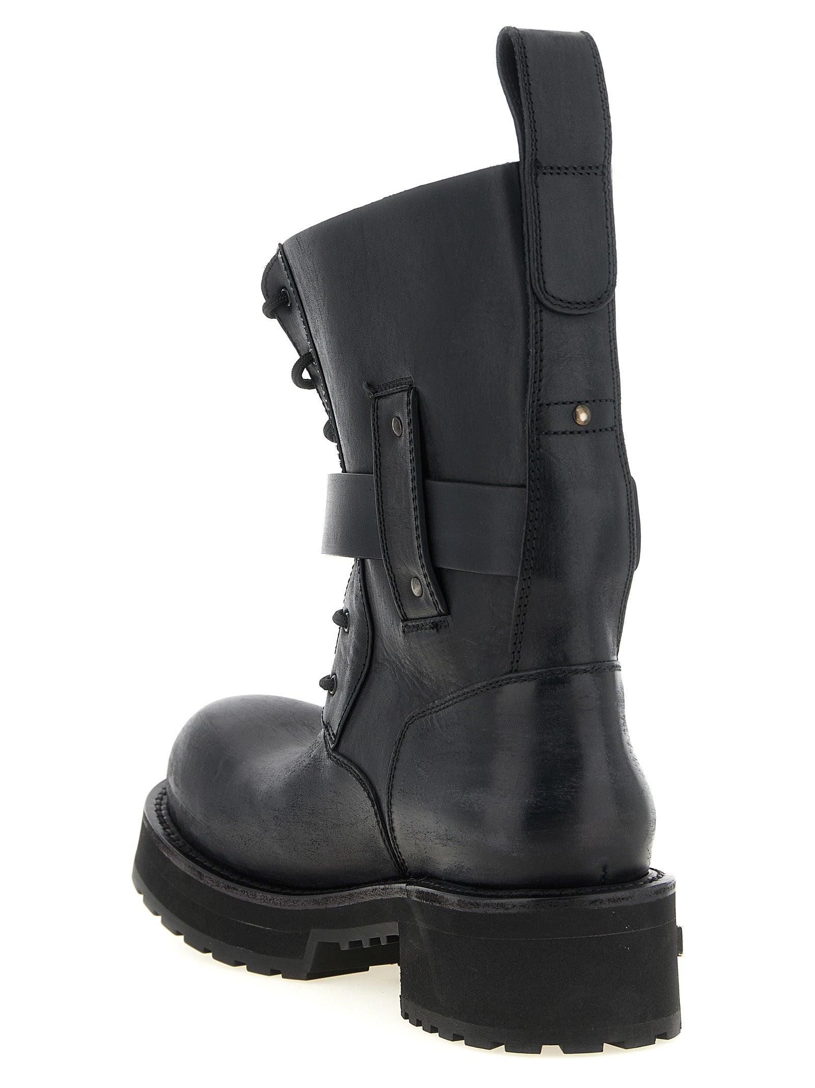 Balenciaga Schwarze Stiefeletten aus Kalbsleder