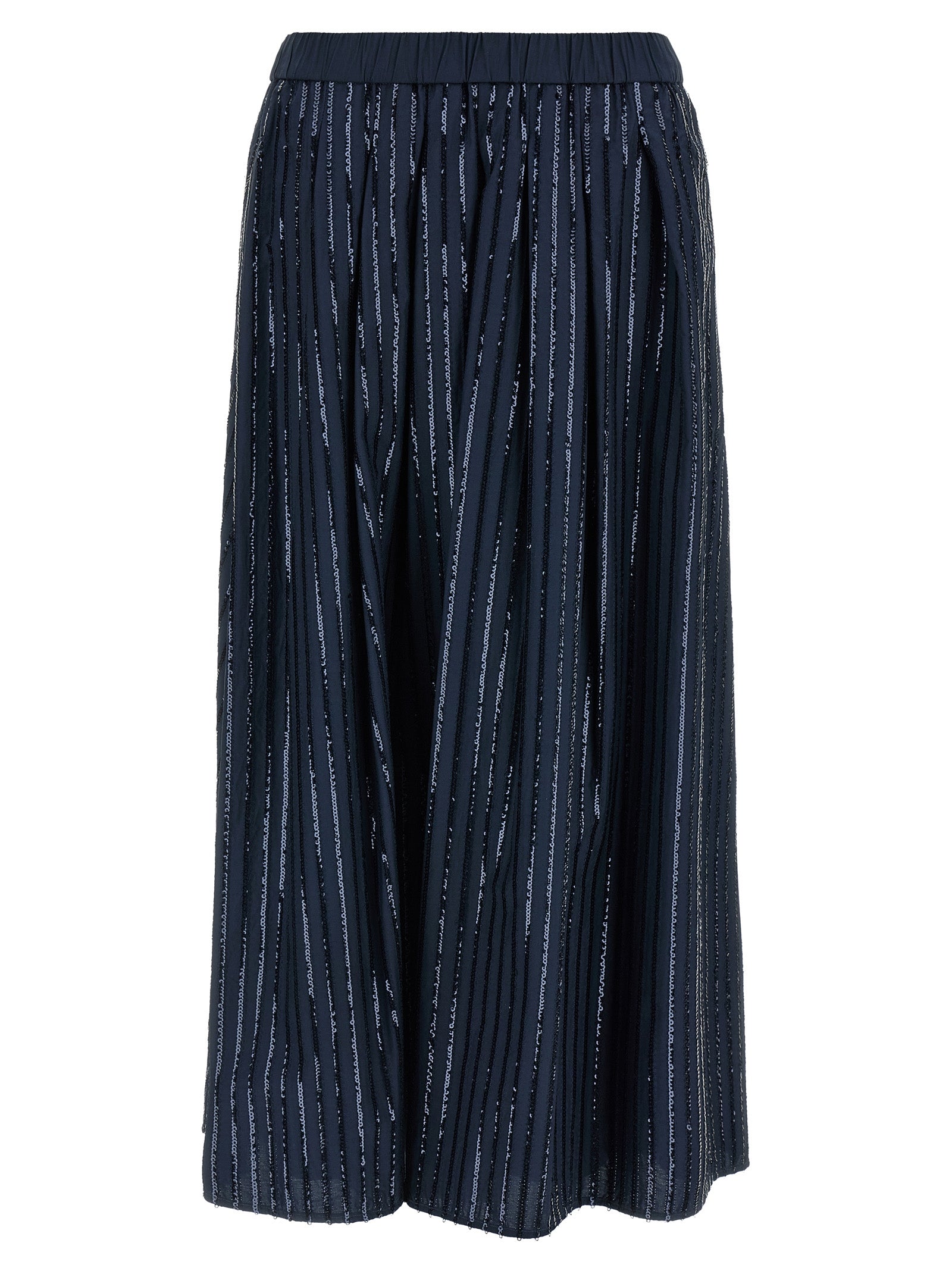Max Mara Blaue Baumwoll-Minirock