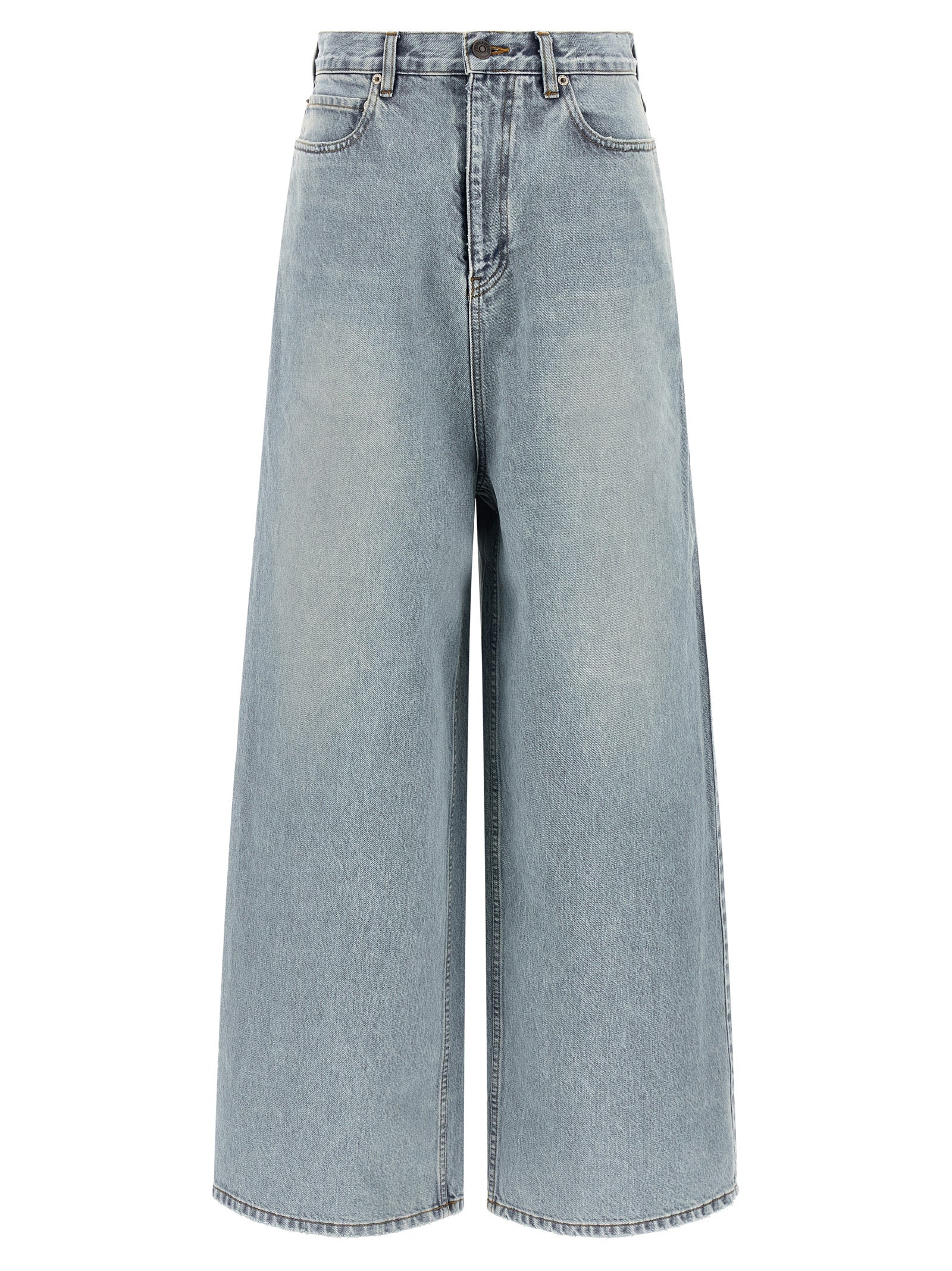 Balenciaga Blaue Baumwolljeans im Relaxed Fit