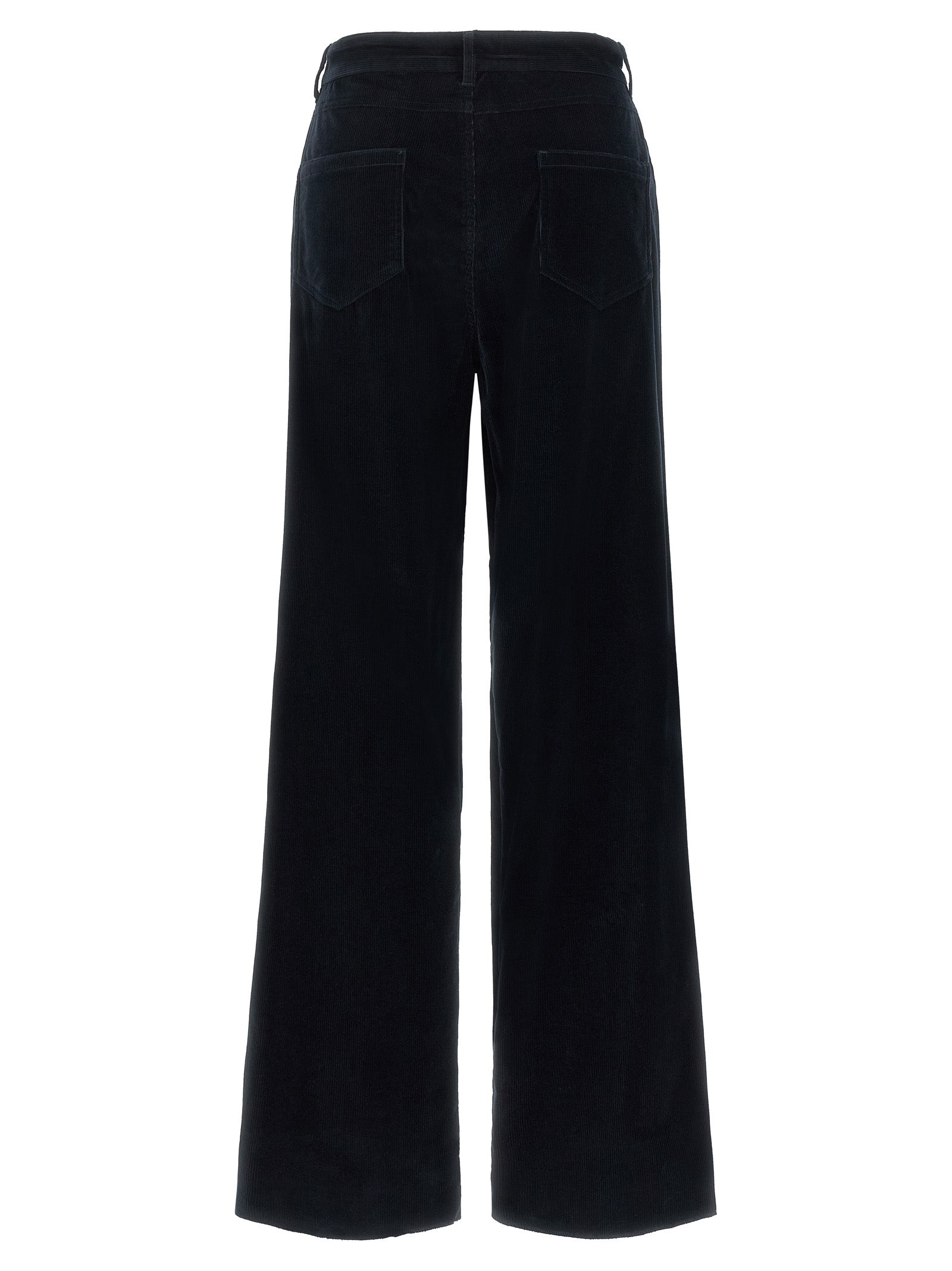 Max Mara Blaue Baumwoll-Freizeithose