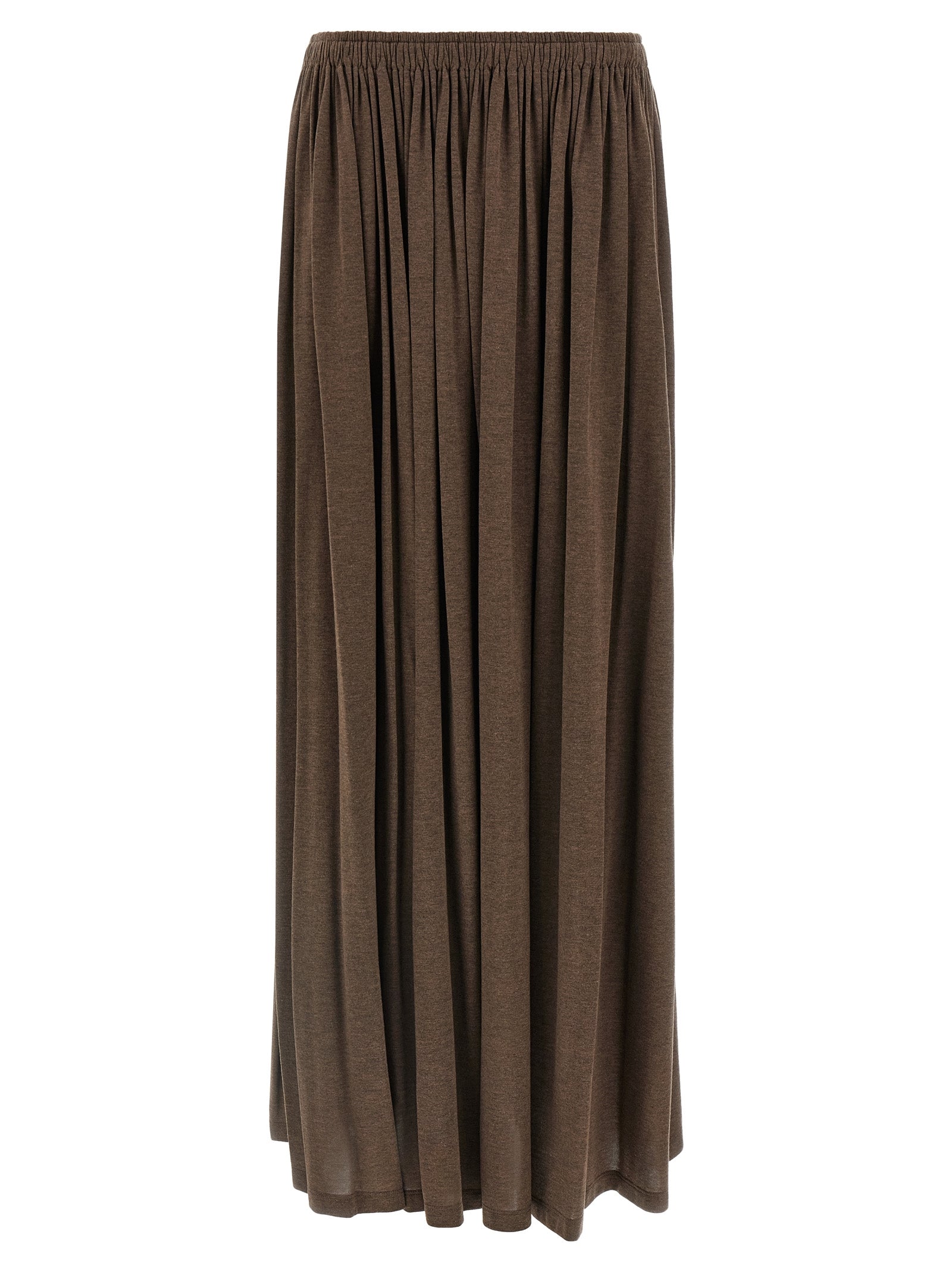 Max Mara Brauner Lyocell-Minirock