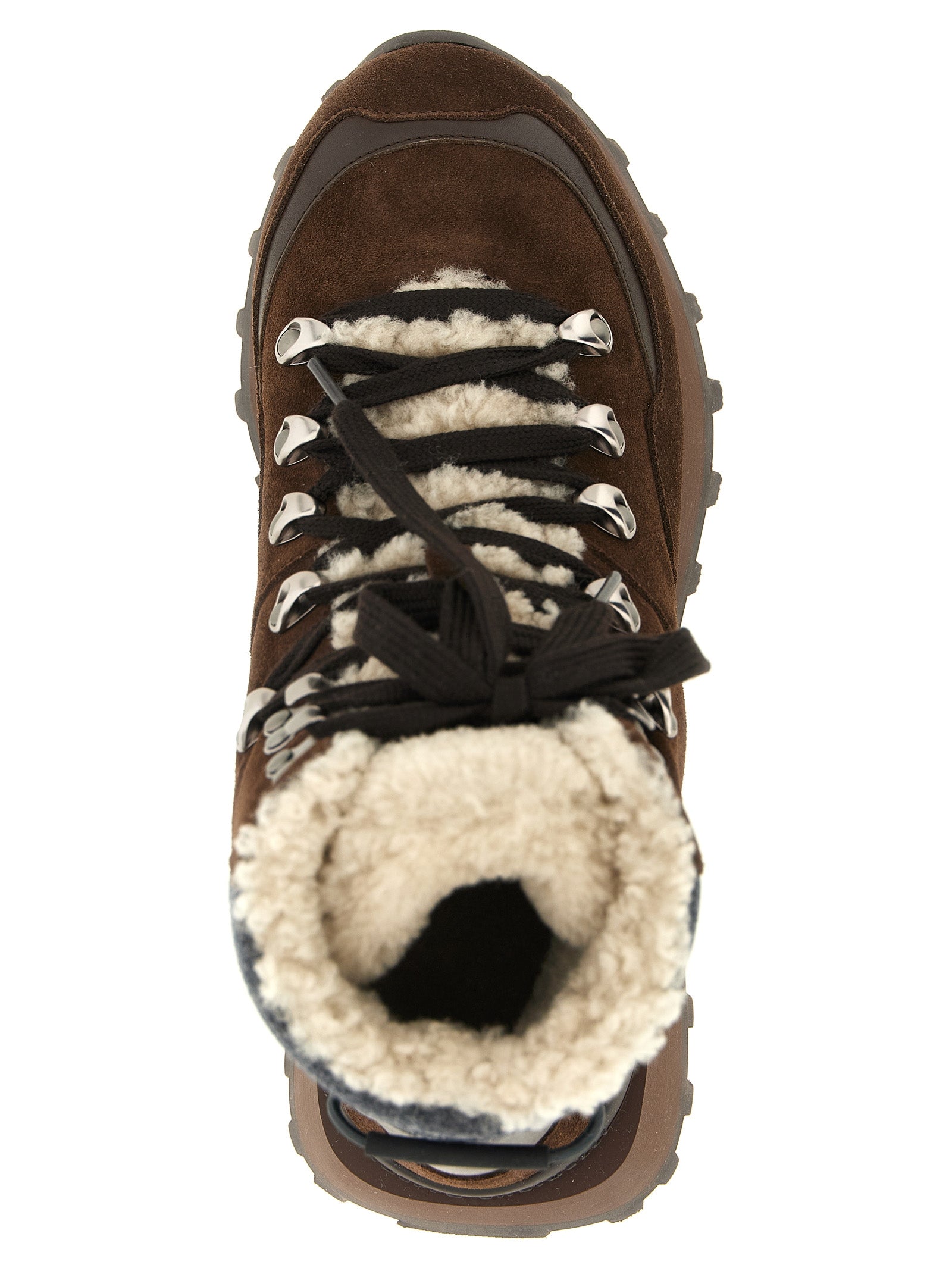 Brunello Cucinelli Ankle Boots aus braunem Kalbsleder