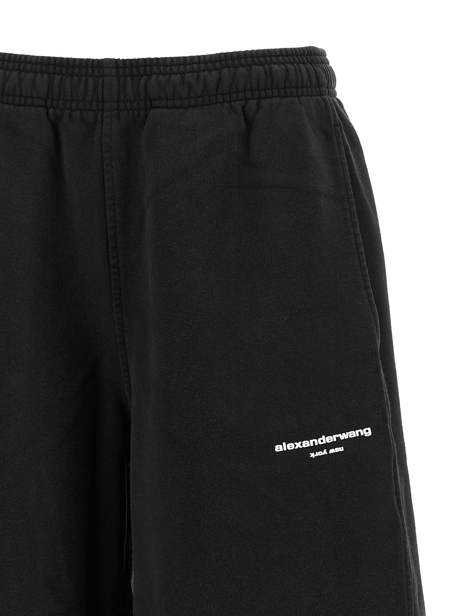 Alexander Wang Schwarze Baumwoll-Sporthose