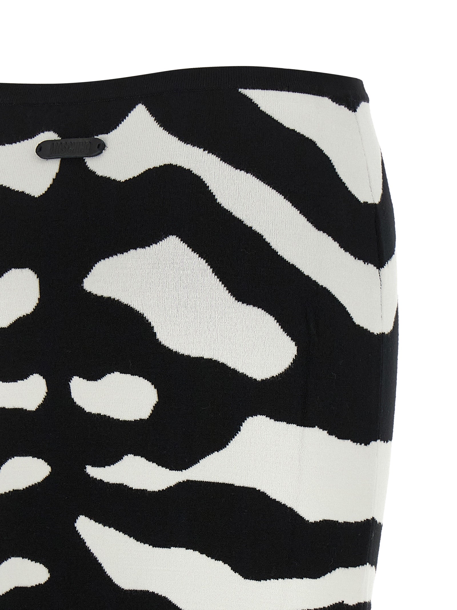 Moschino Zweifarbiger Midirock aus Viskose