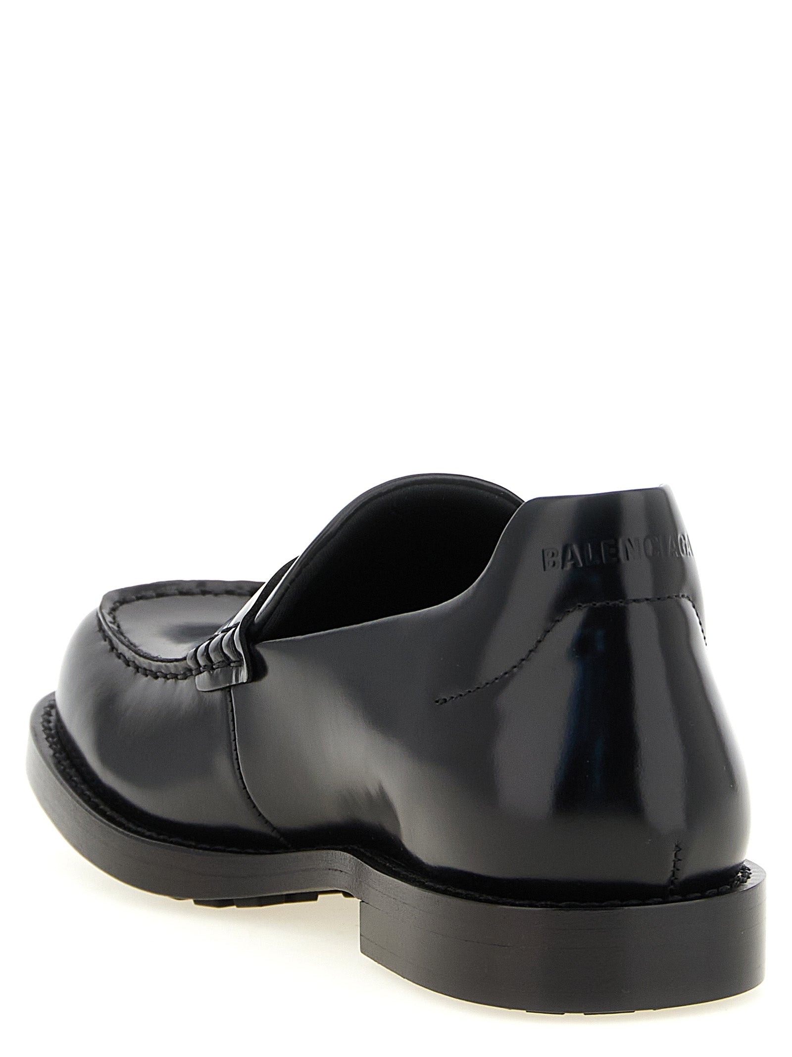 Balenciaga Schwarze Loafer aus Kalbsleder zum Hineinschlüpfen