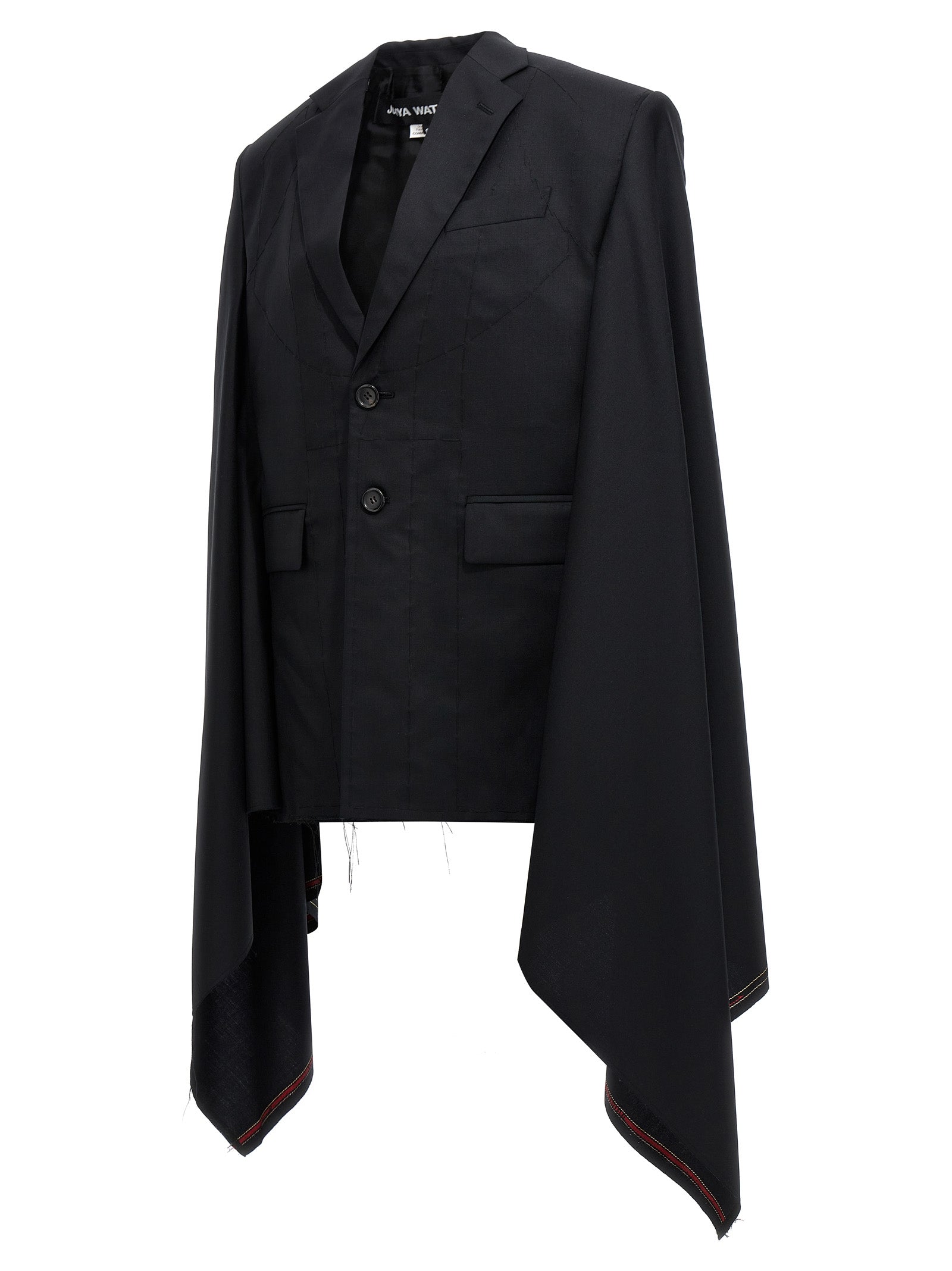 Junya Watanabe Schwarzer Wollmantel