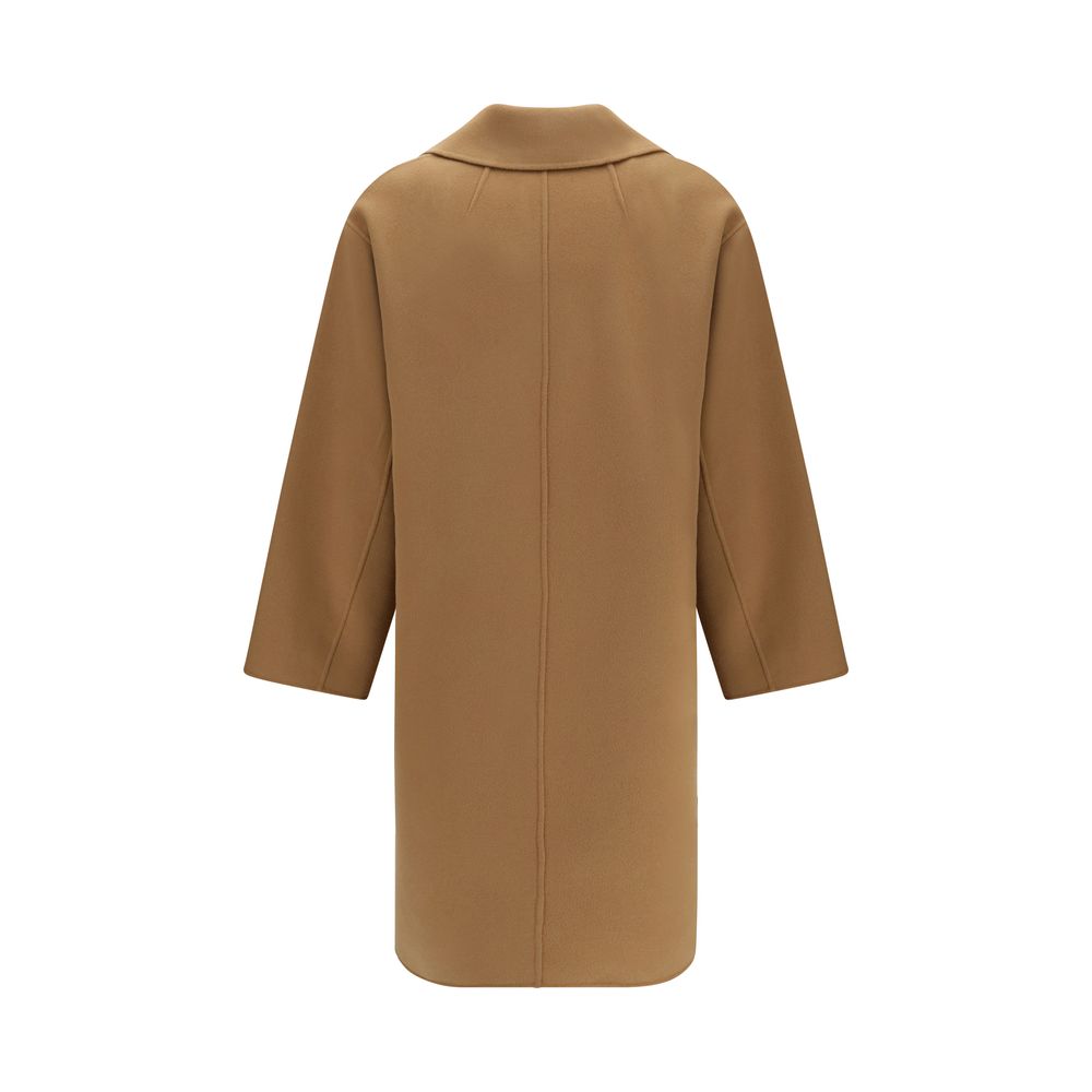 'S Max Mara Beige Wollmantel Oves Aries