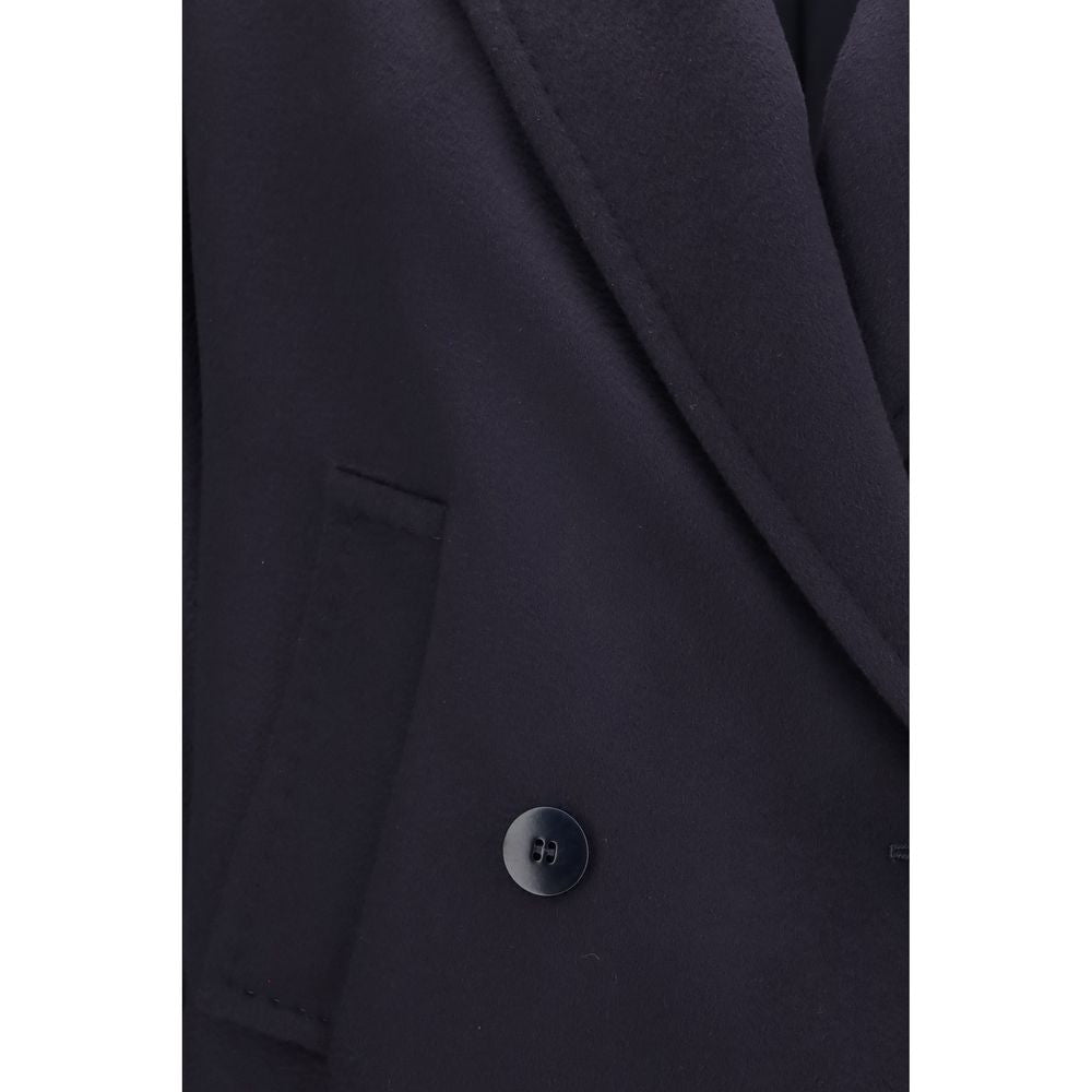 Max Mara Blauer Wollmantel Oves Aries