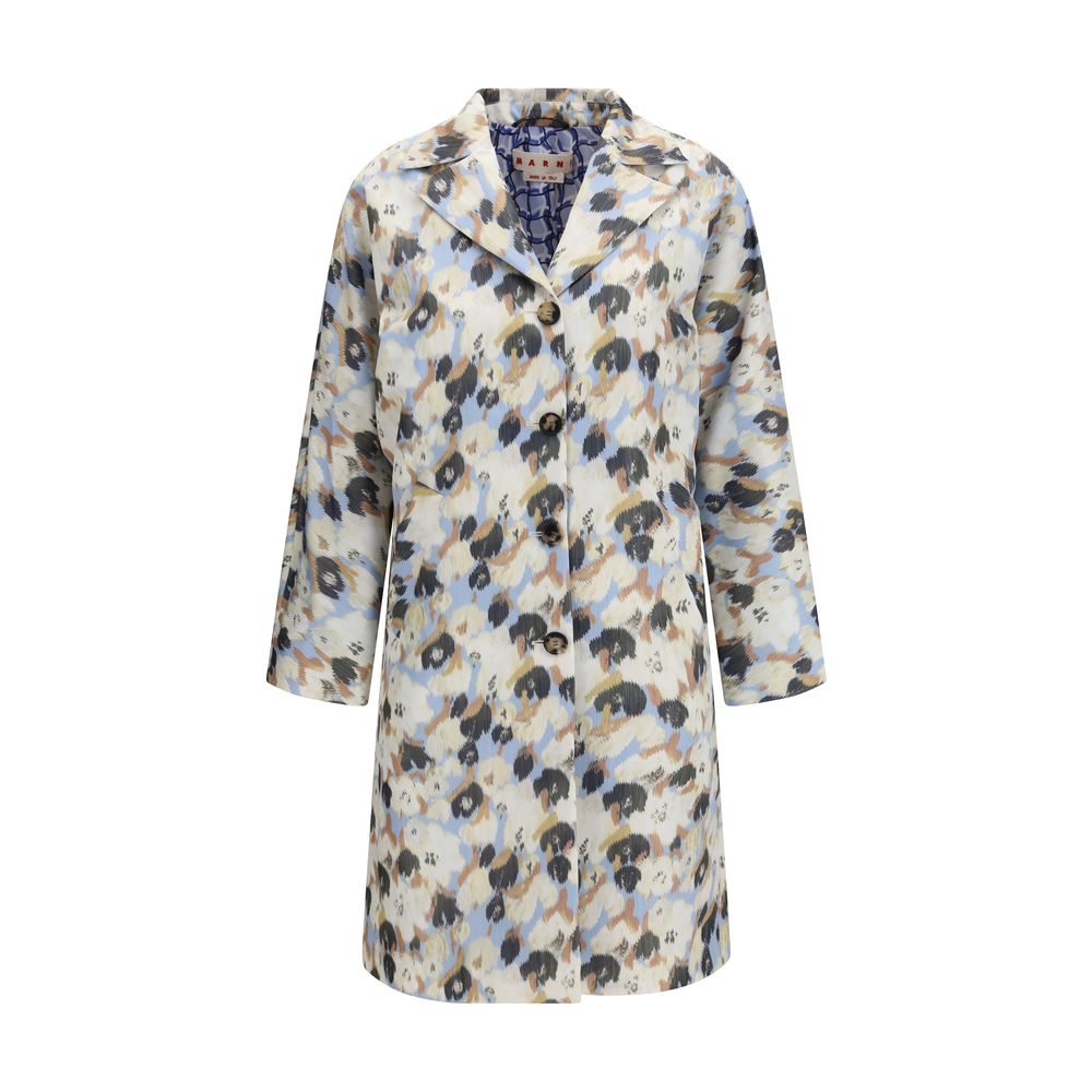 Marni Mehrfarbiger Polyester-Mantel
