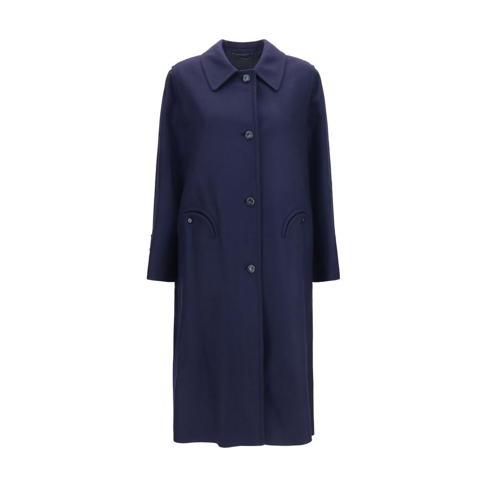 Blazé Milano Blauer Wollmantel Oves Aries