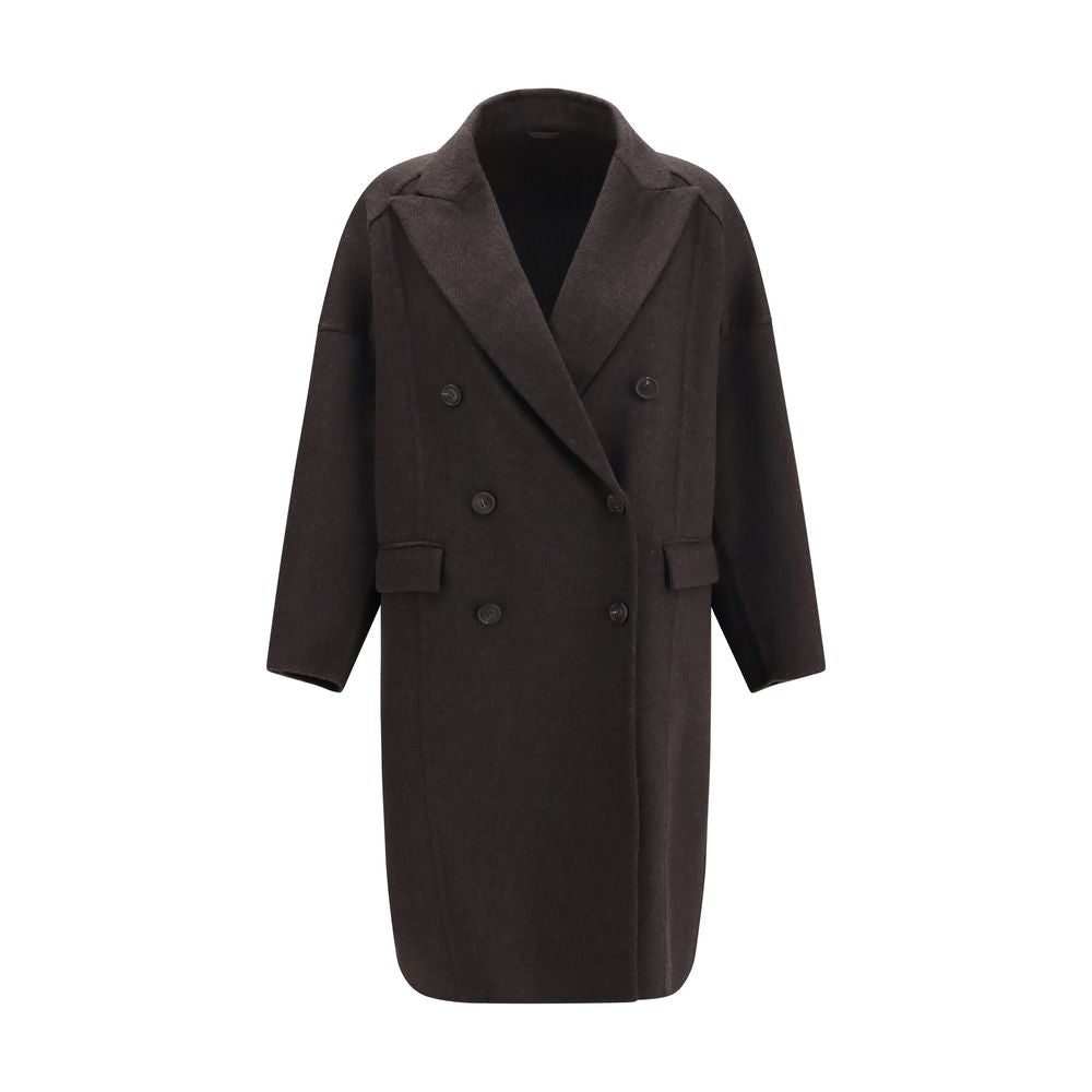 Brunello Cucinelli Brauner Kaschmir-Mantel