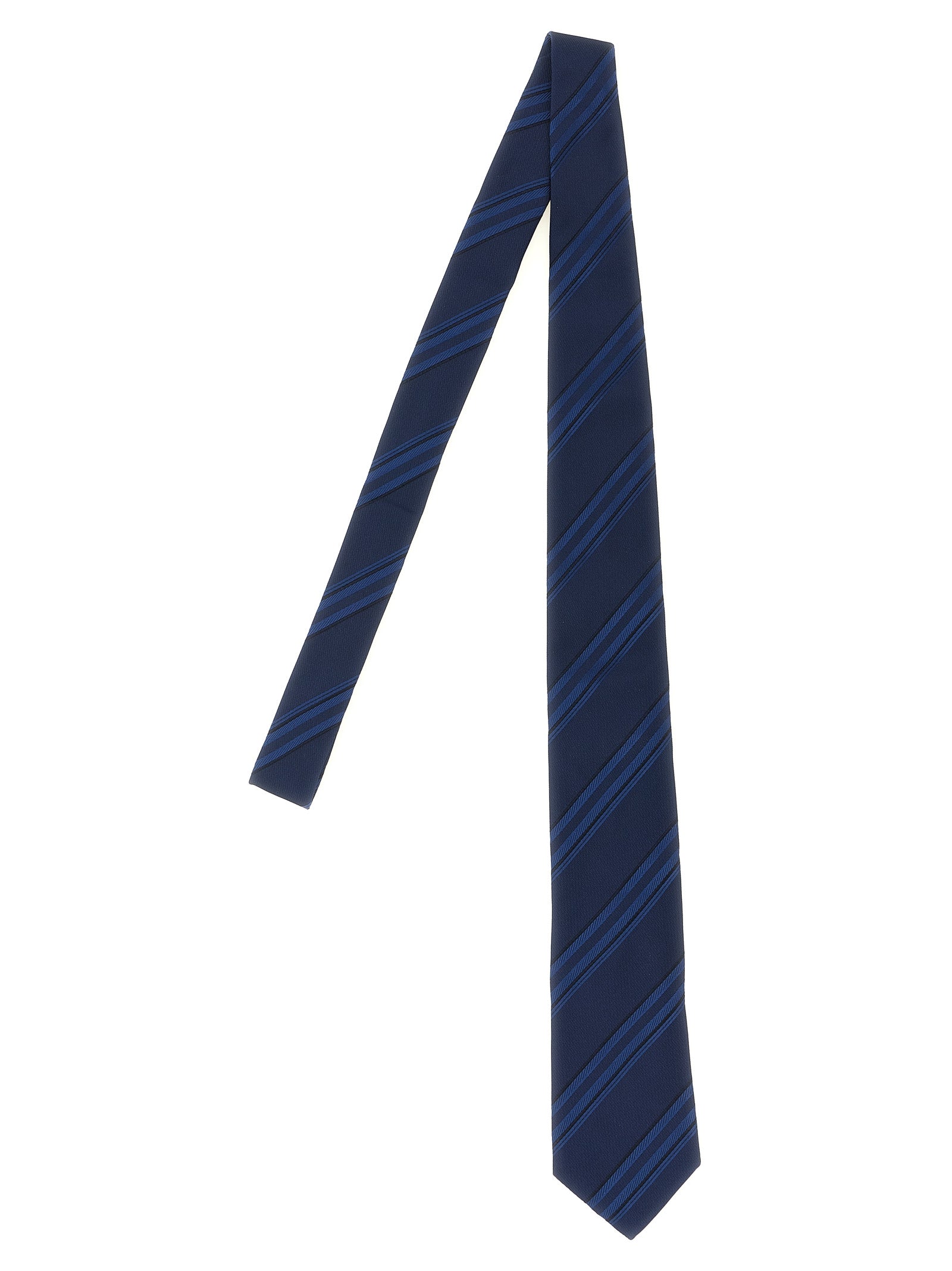Brunello Cucinelli Blaue Seidenkrawatte
