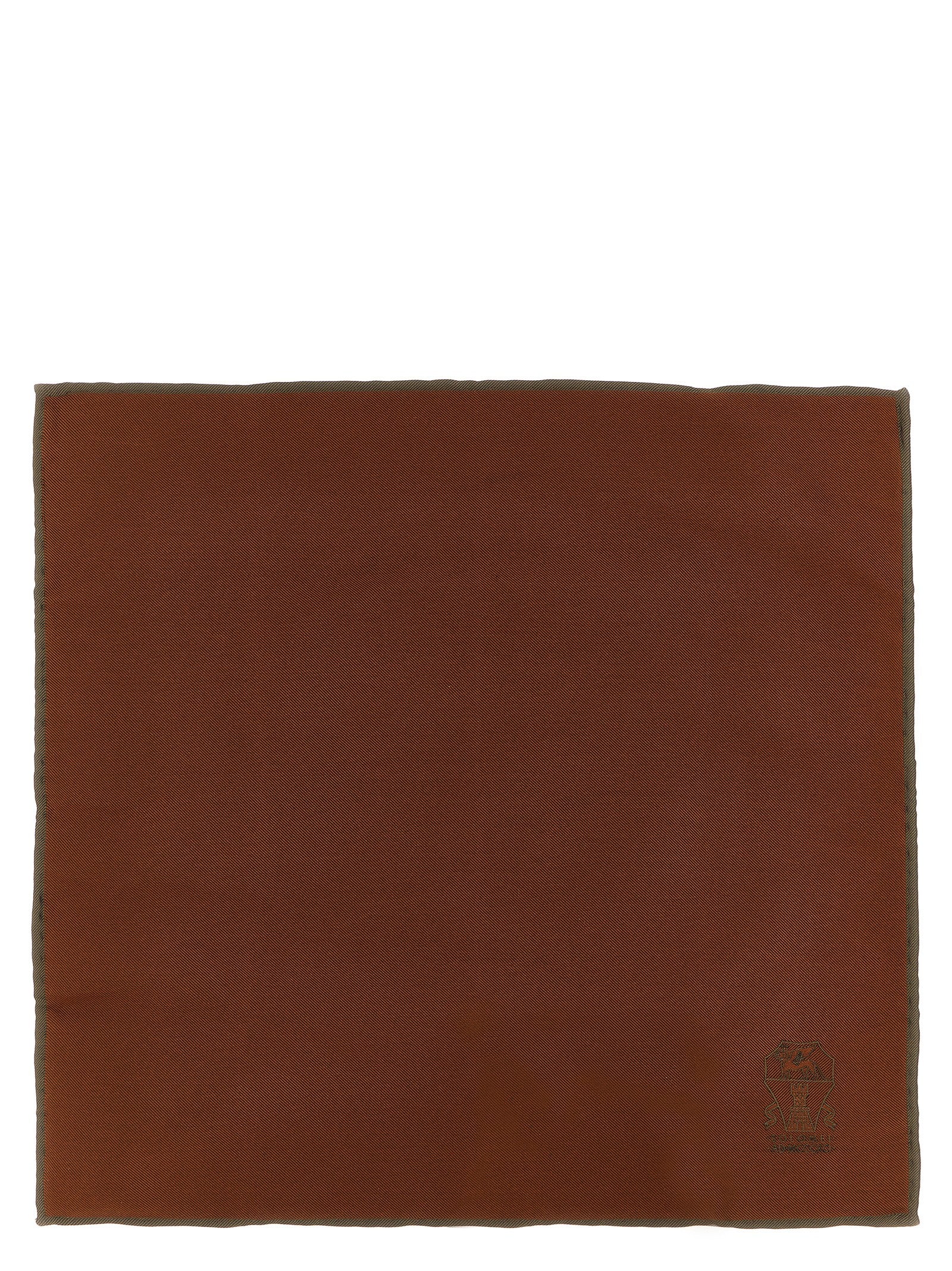 Brunello Cucinelli Brauner Seidenschal
