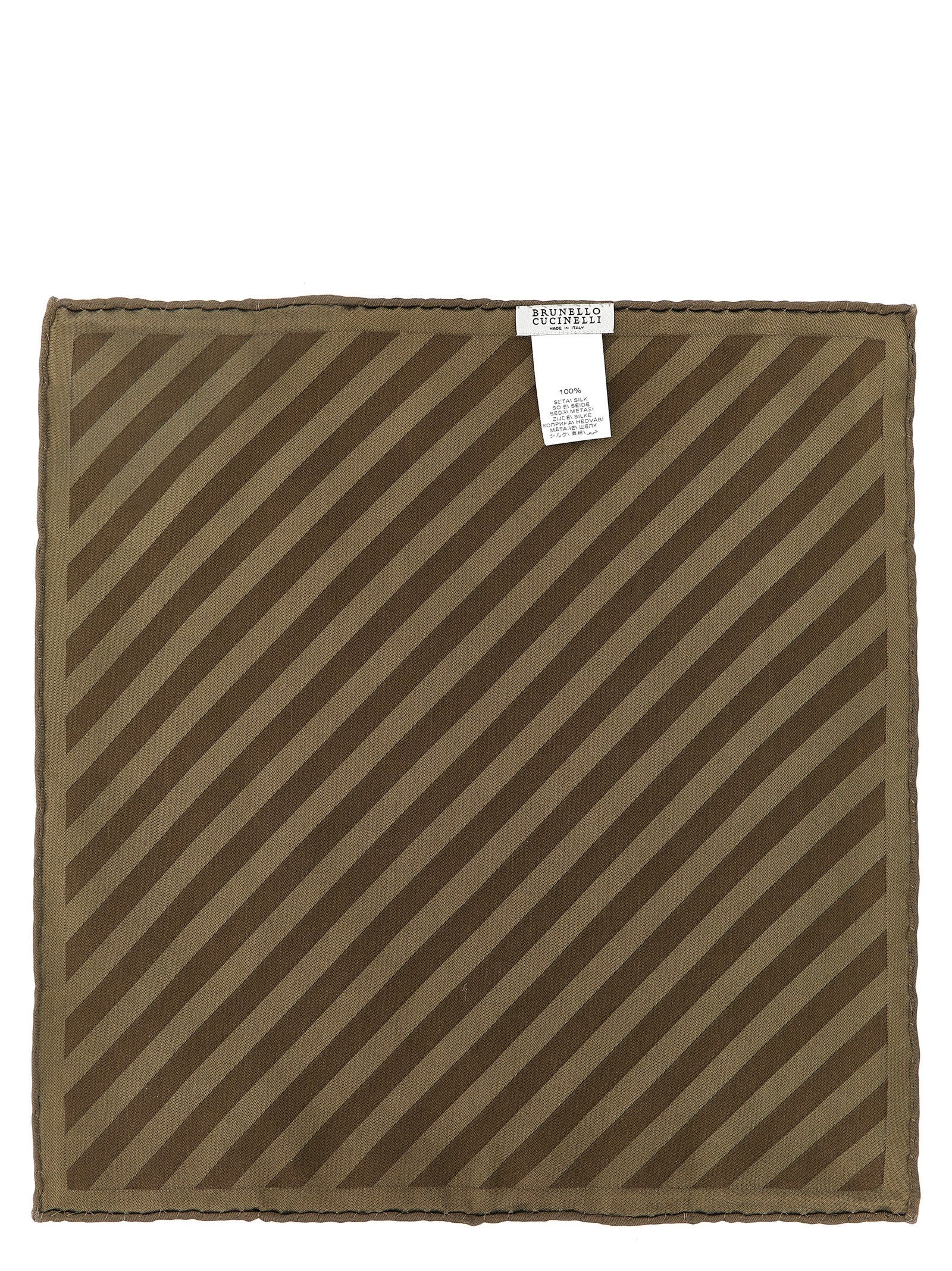 Brunello Cucinelli Brauner Seidenschal