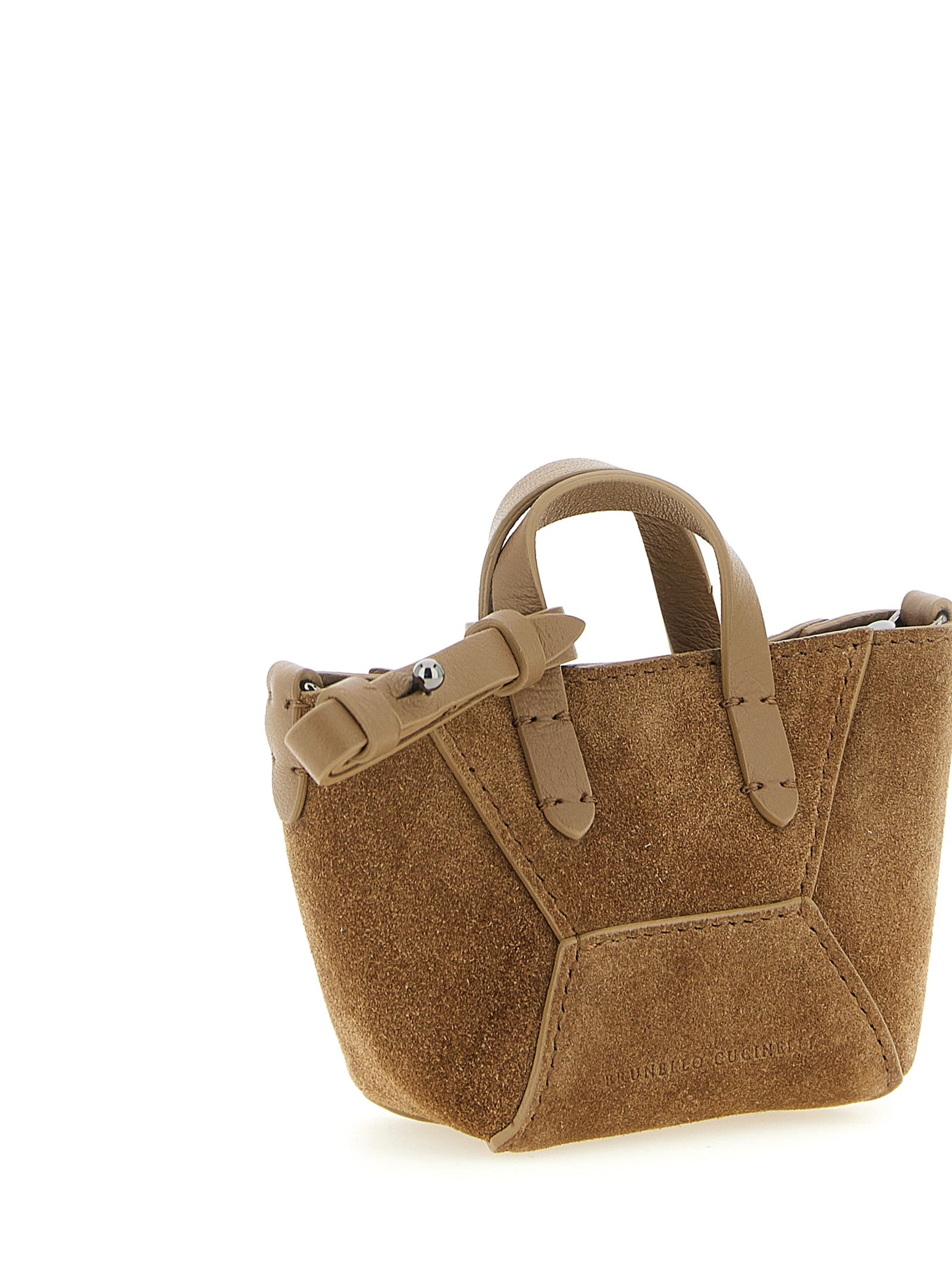 Brunello Cucinelli Accessoires aus braunem Kalbsleder