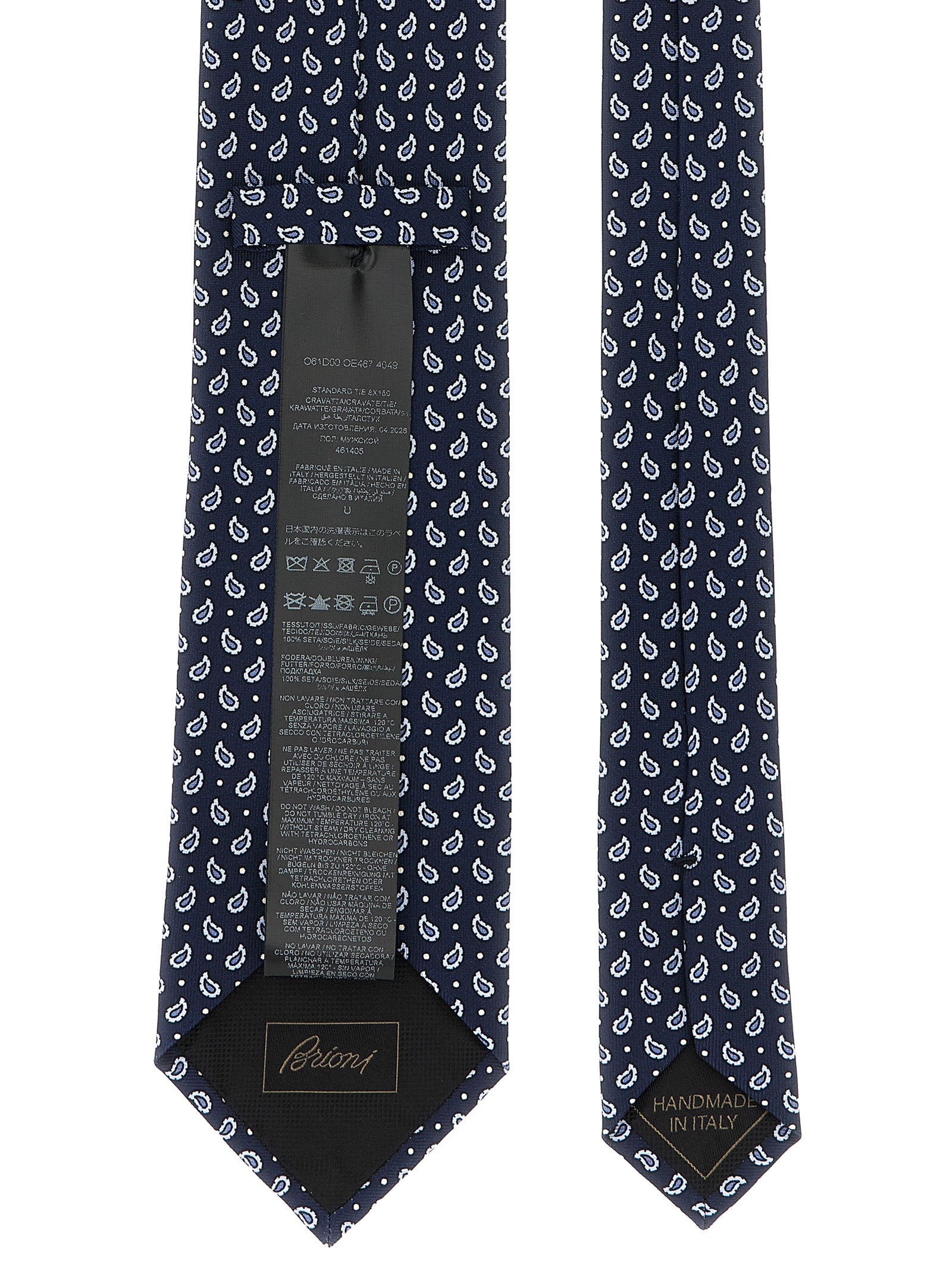 Brioni Blaue Seidenkrawatte