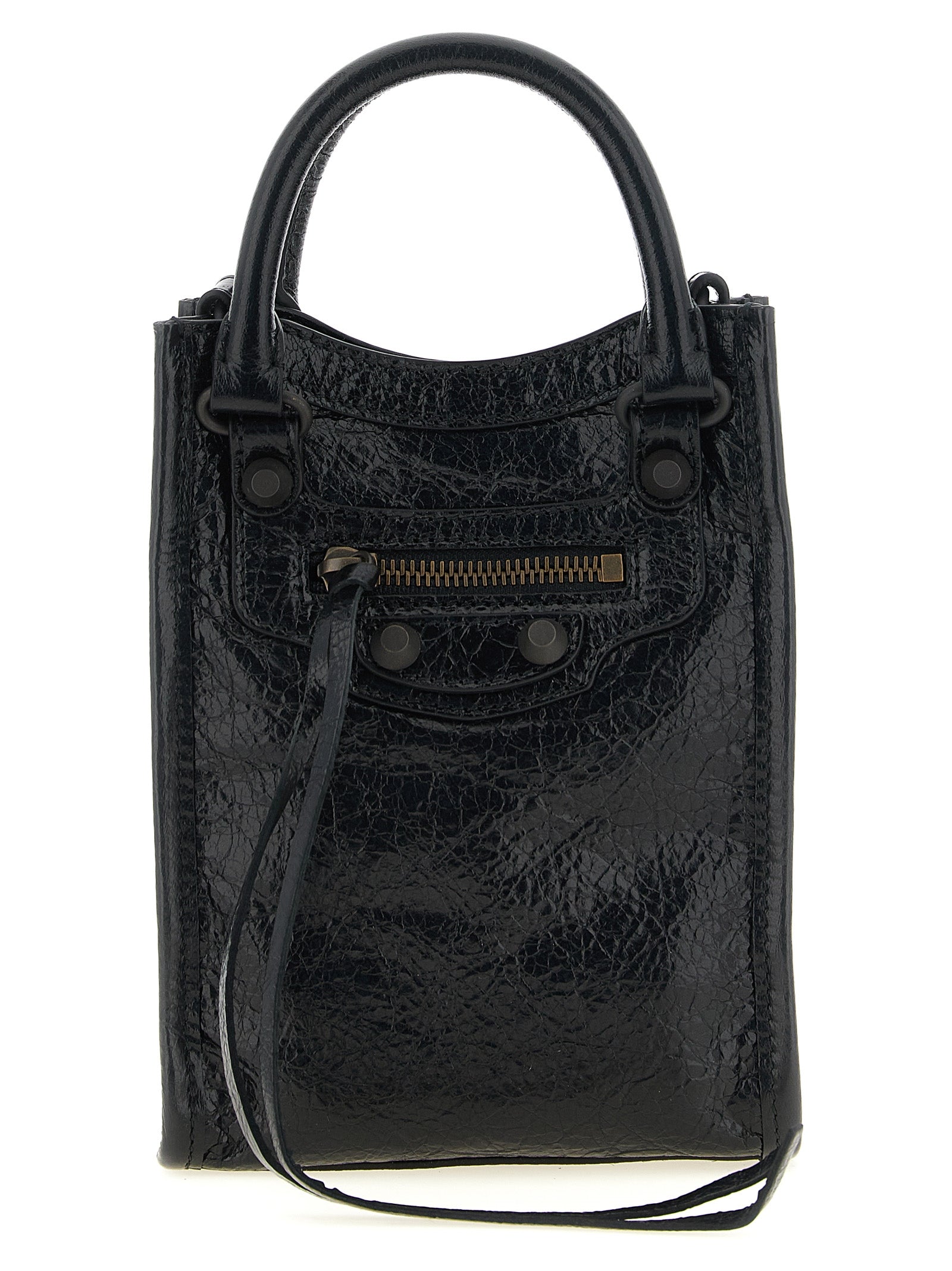 Balenciaga Accessoires aus schwarzem Lammleder