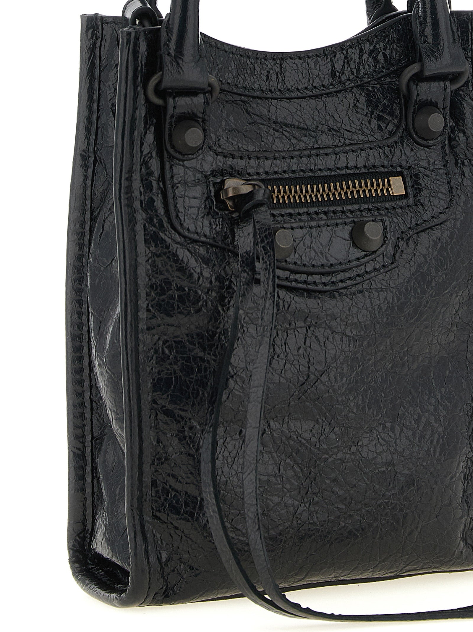 Balenciaga Accessoires aus schwarzem Lammleder