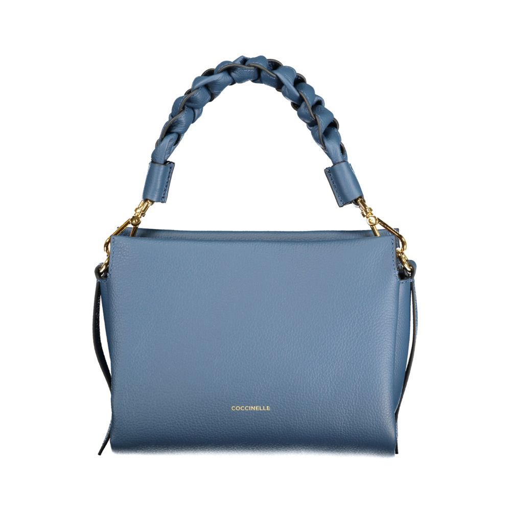 Coccinelle Clutch aus blauem Rindsleder