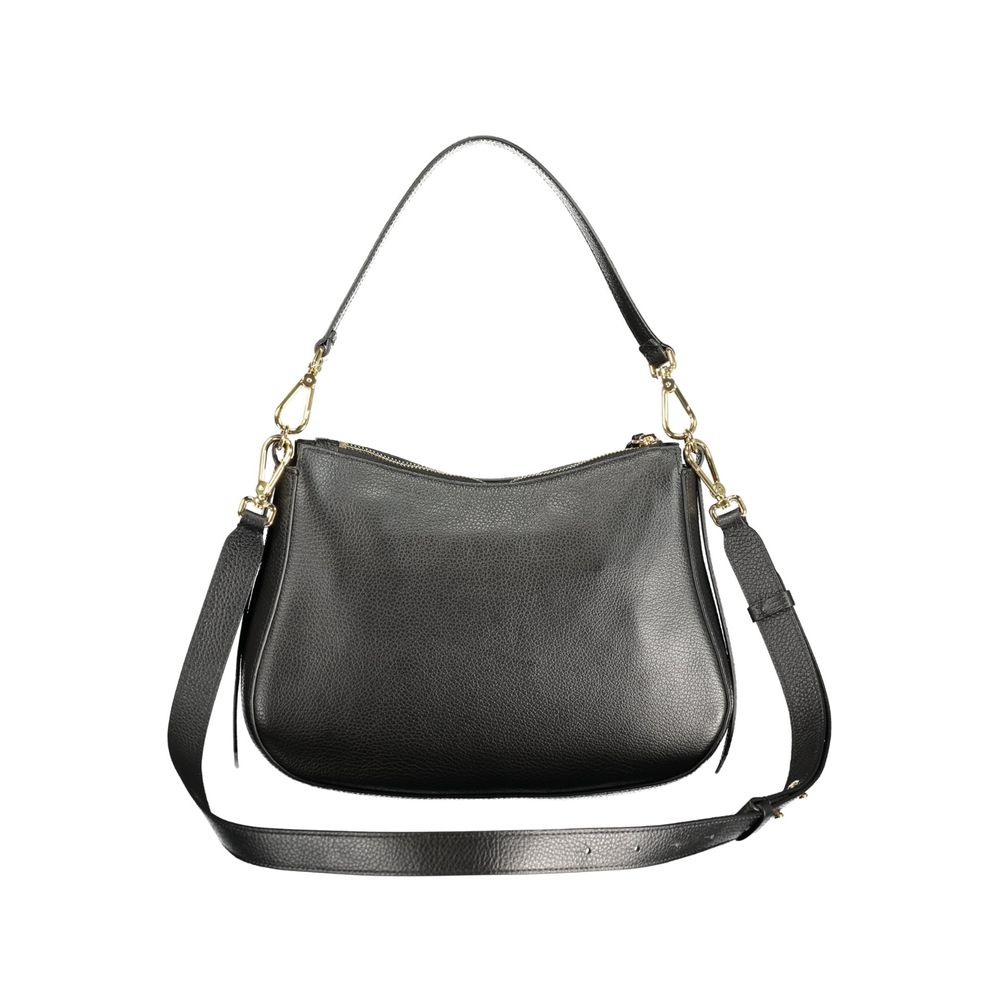 Coccinelle Schwarze Leder Damentasche