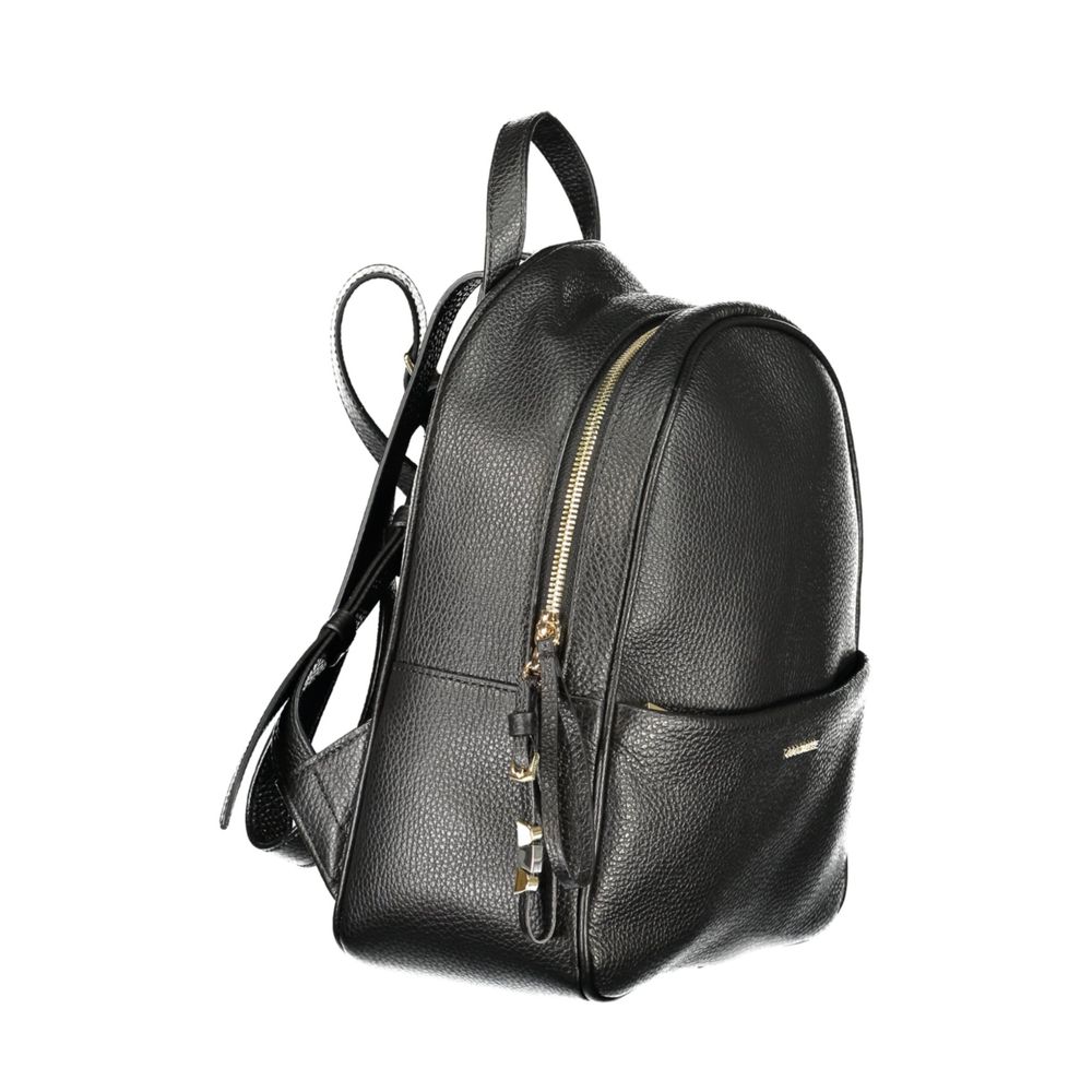 Coccinelle Schwarzer Lederrucksack