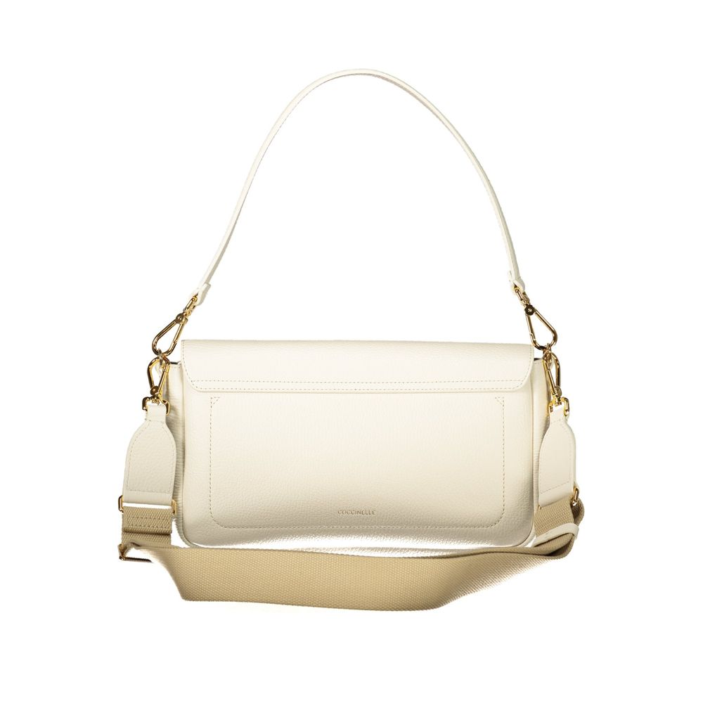 Coccinelle Weiße Ledertasche