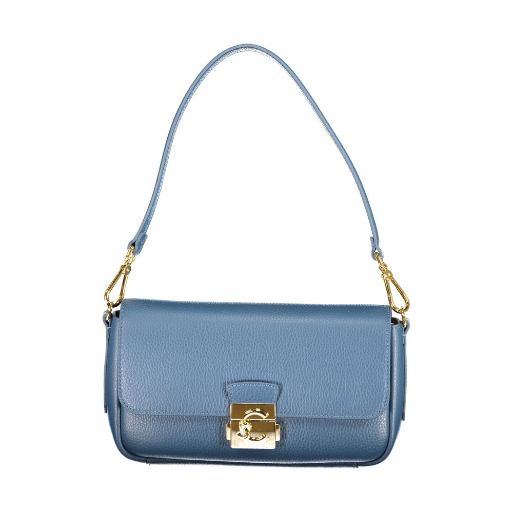 Coccinelle Blaue Lederhandtasche
