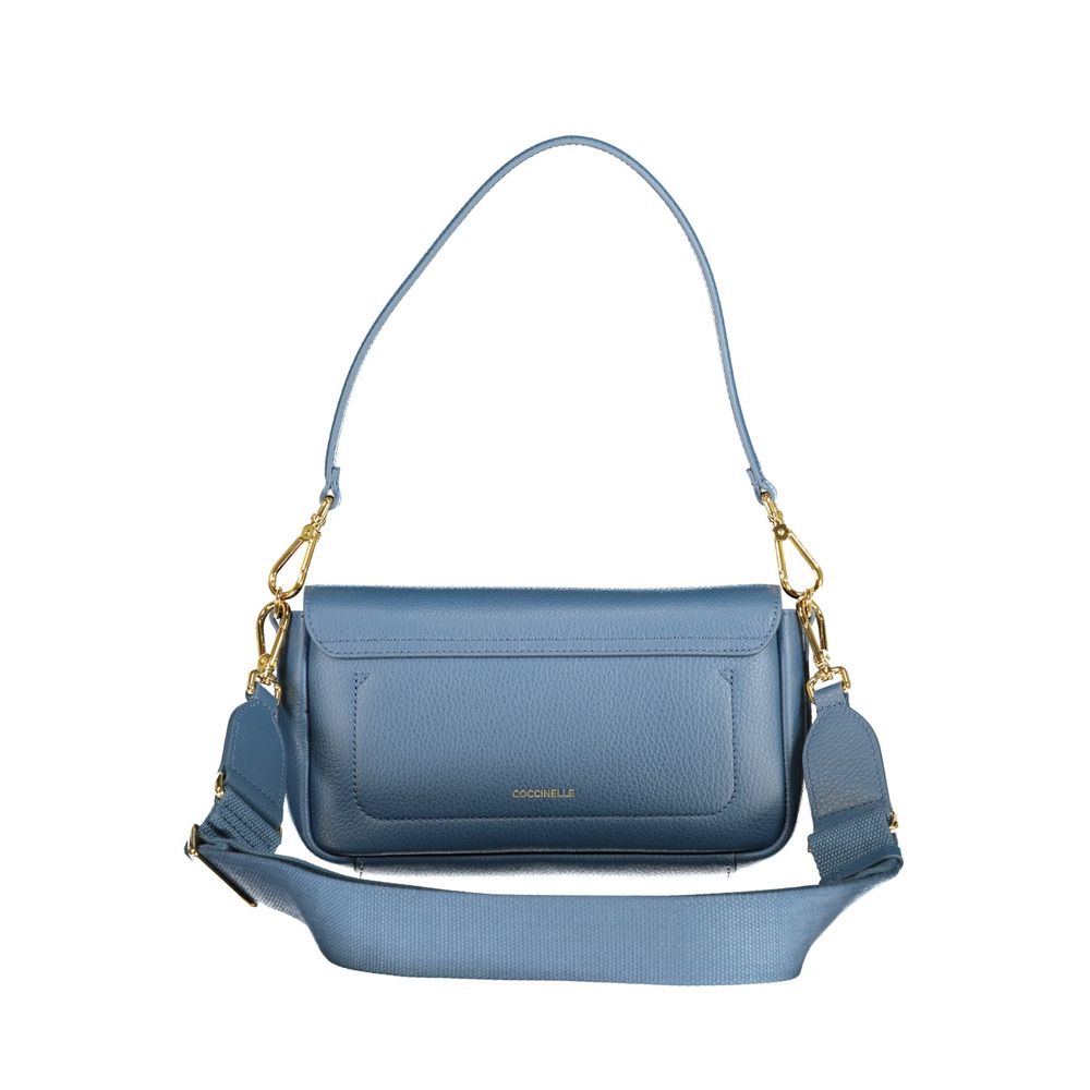 Coccinelle Blaue Lederhandtasche